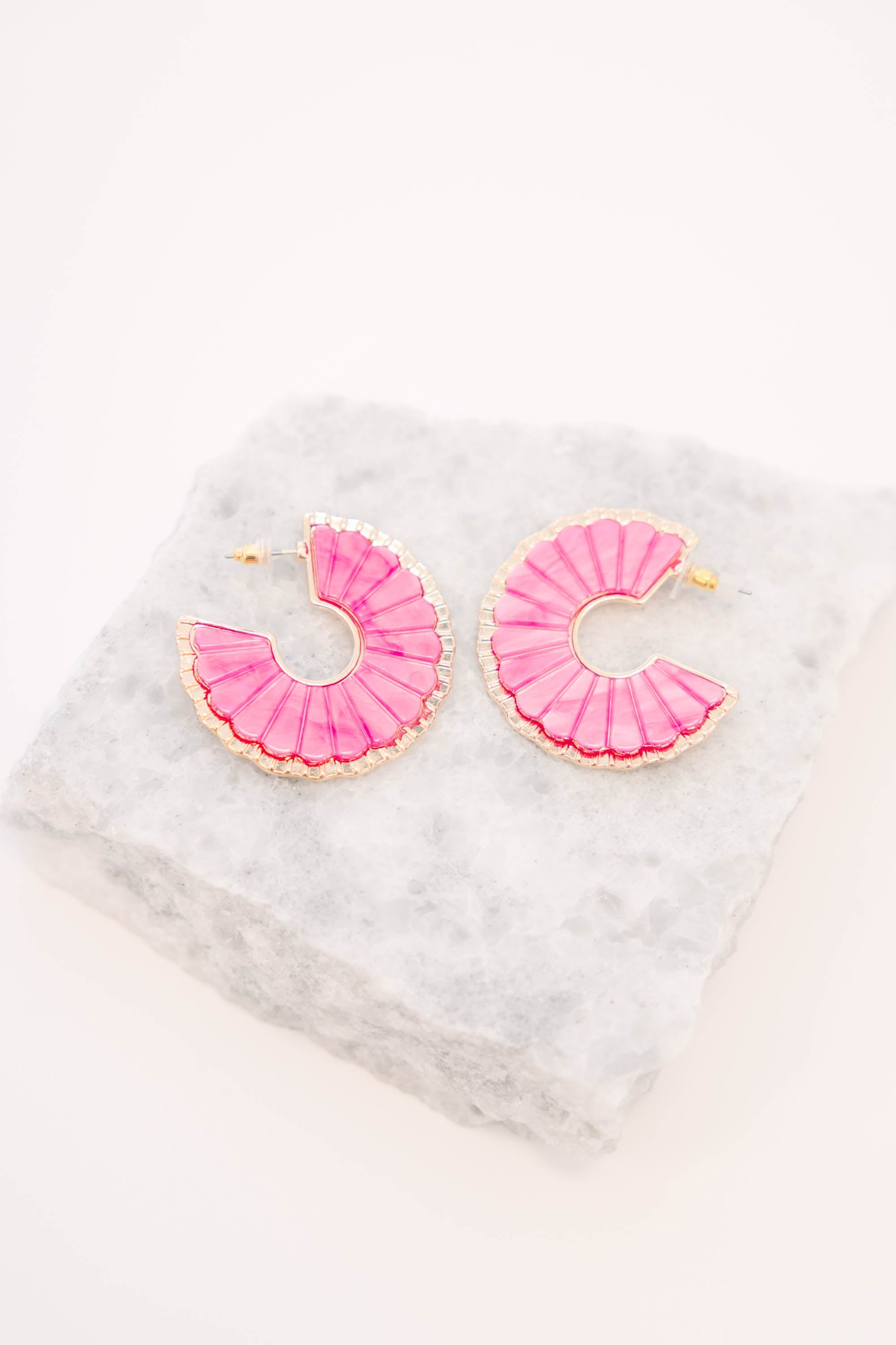 Flamingo Fancy Earrings, Pink