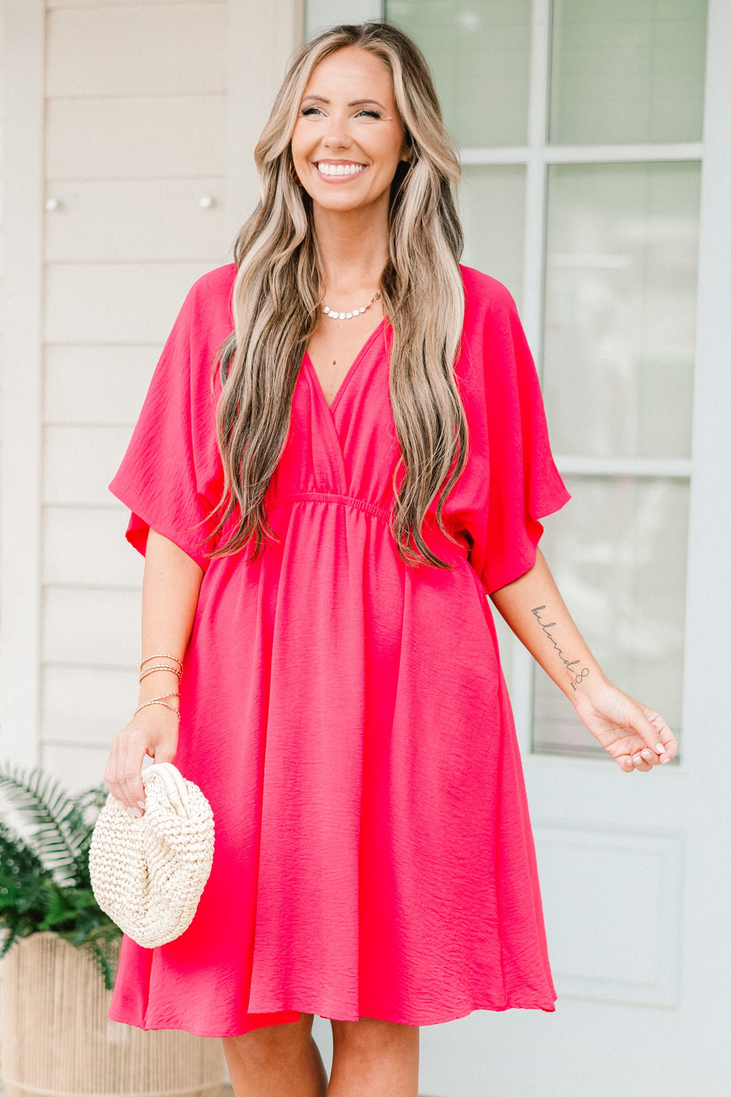 Flamingo Fling Dress, Fuchsia