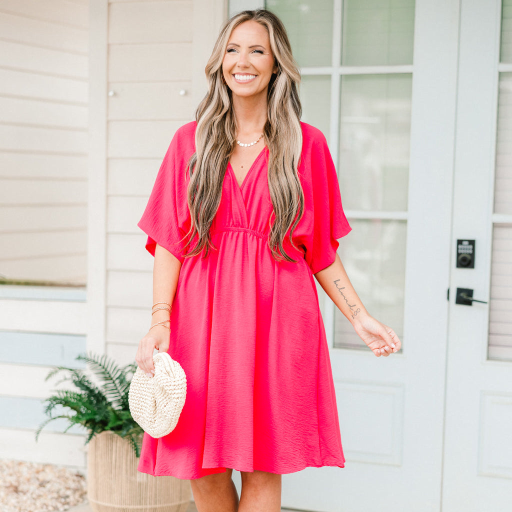 Flamingo Fling Dress, Fuchsia