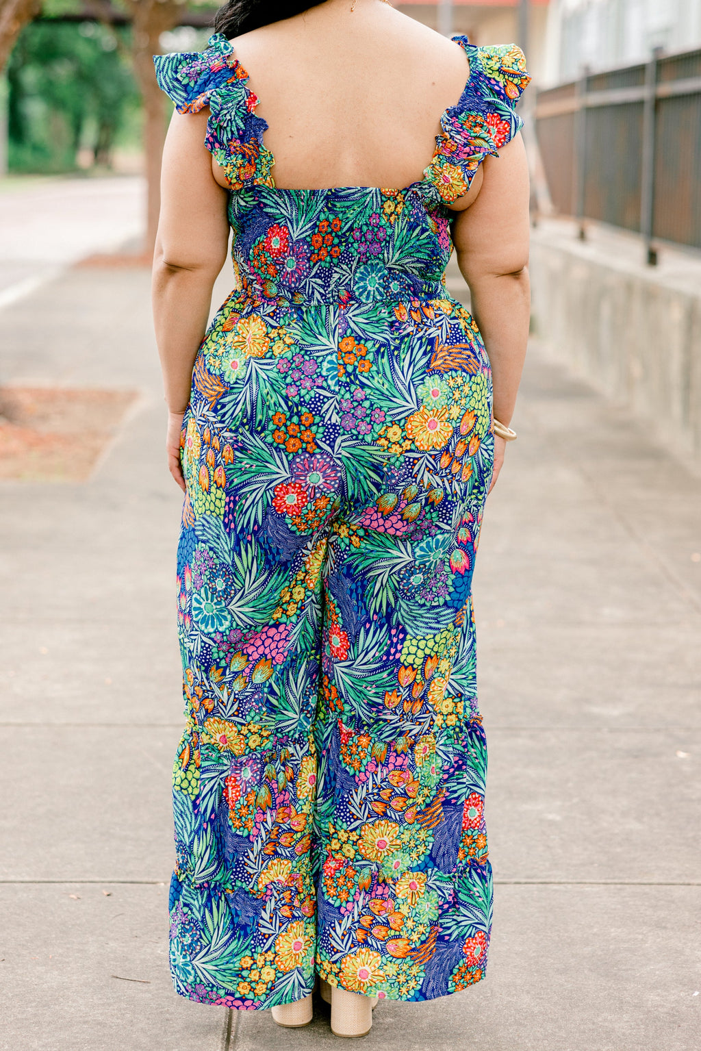 Flirty Touch Jumpsuit, Navy