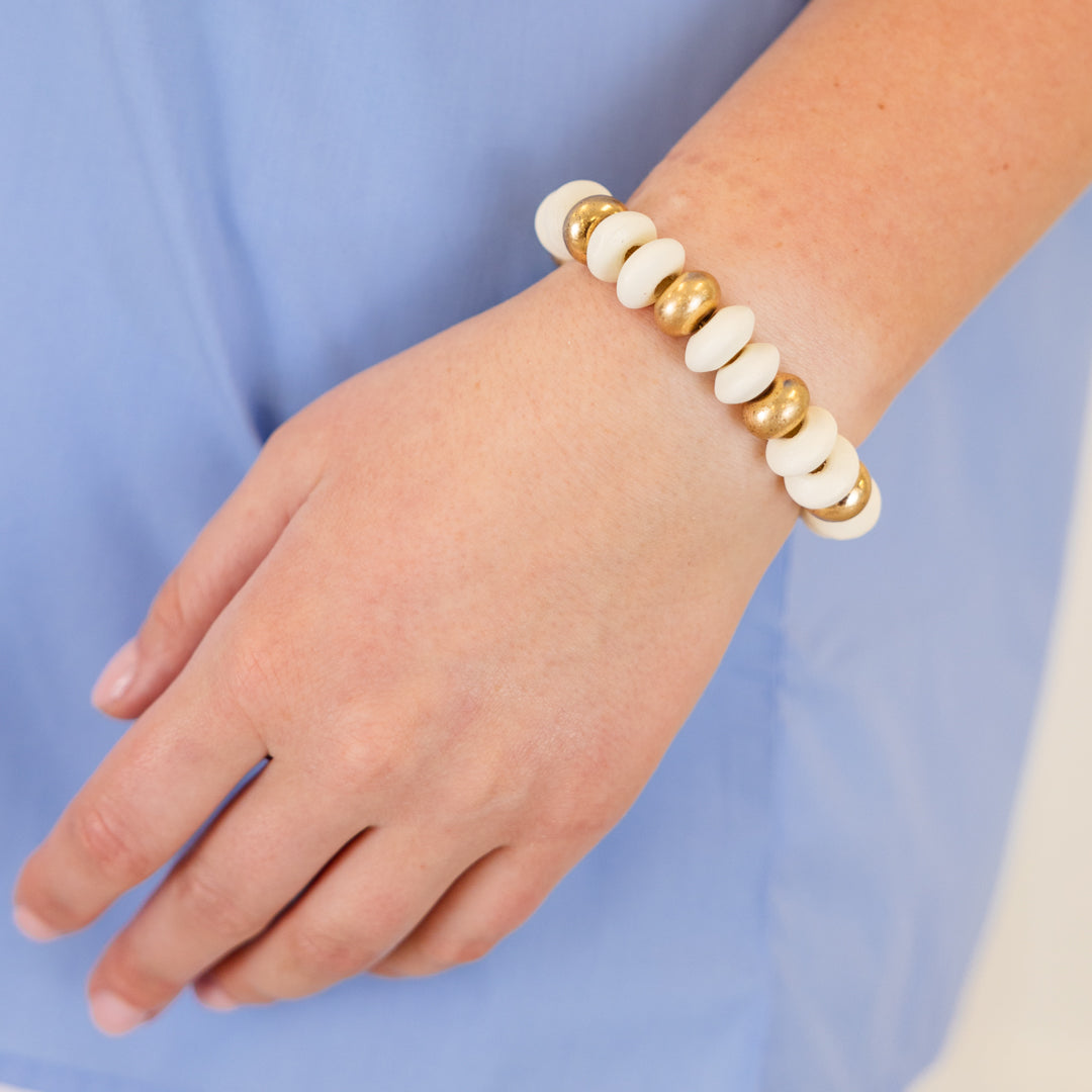 Floral Dreams Bracelet, Ivory