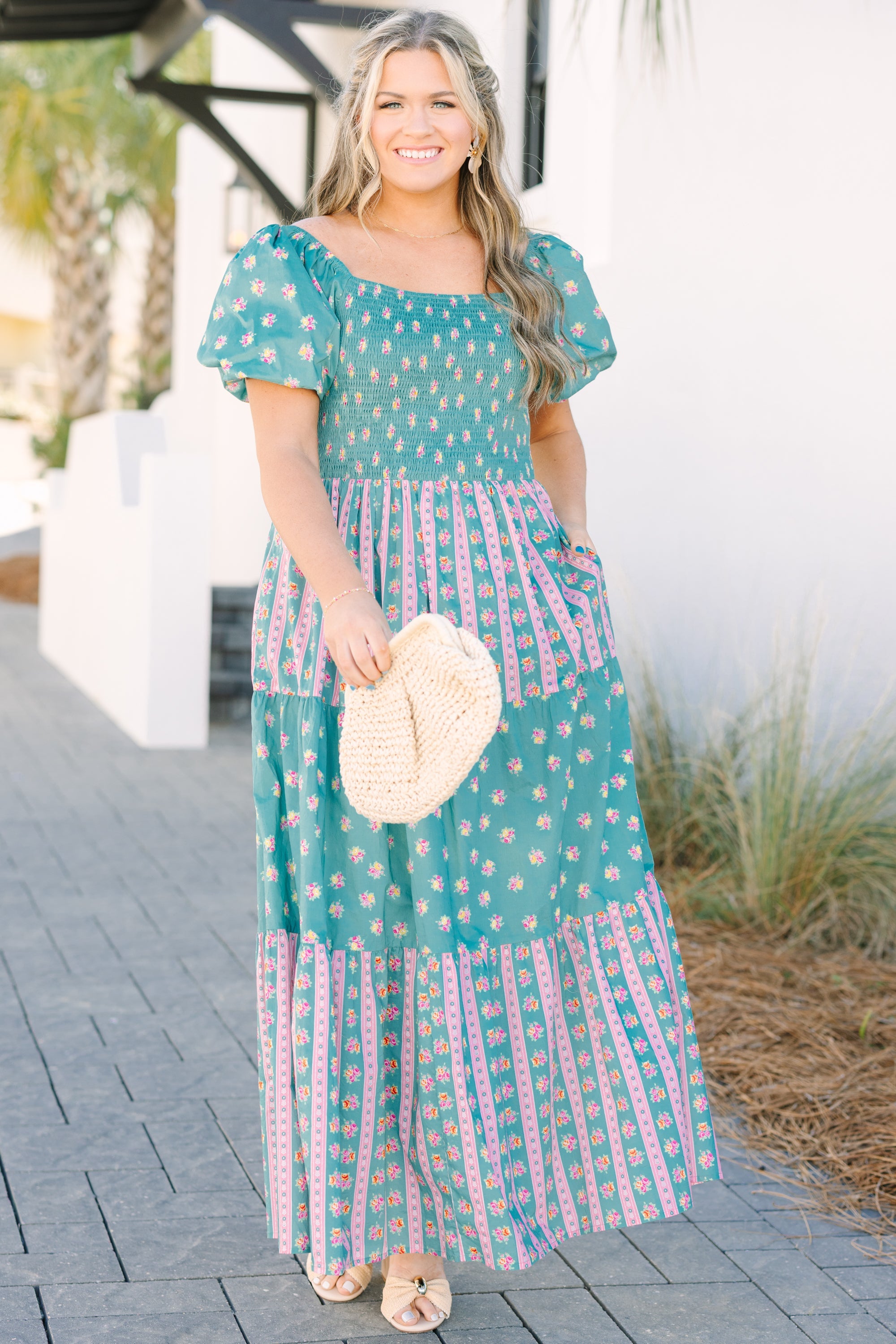 Flowering Feelings Dress, Jade