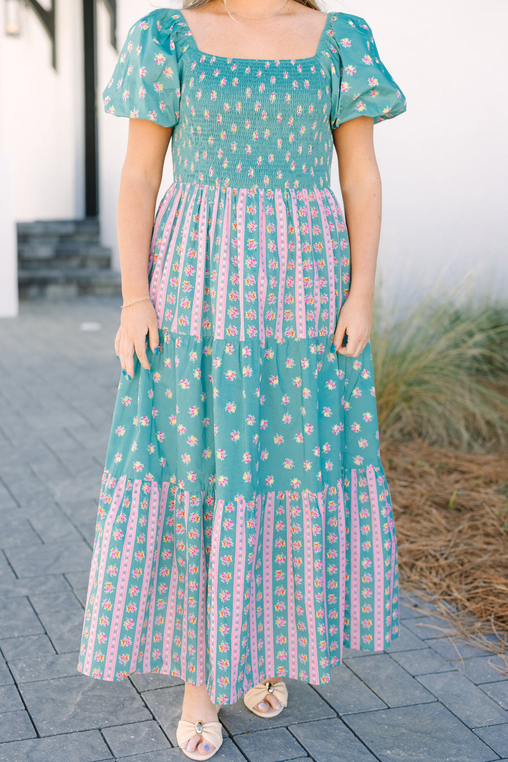 Flowering Feelings Dress, Jade