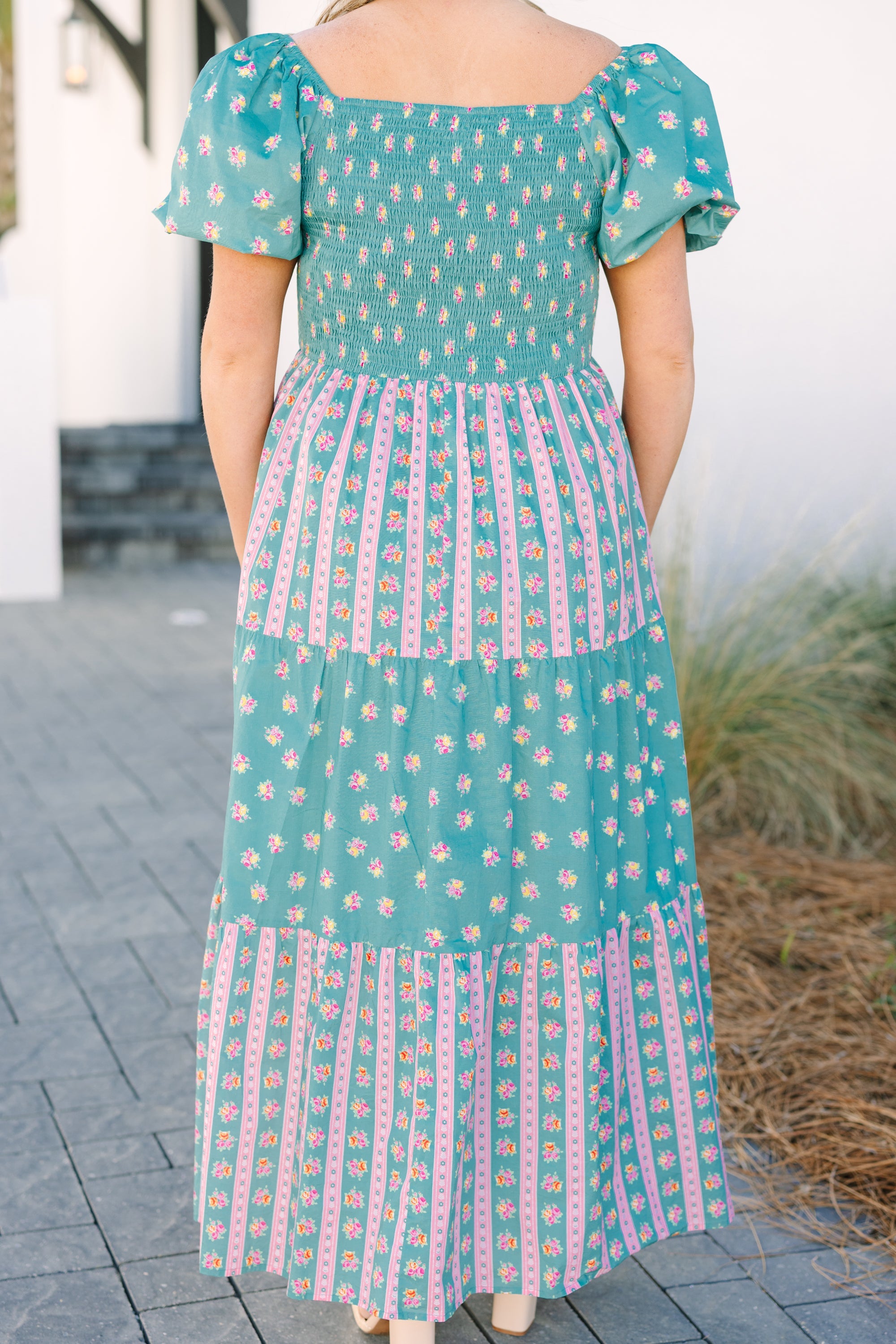 Flowering Feelings Dress, Jade