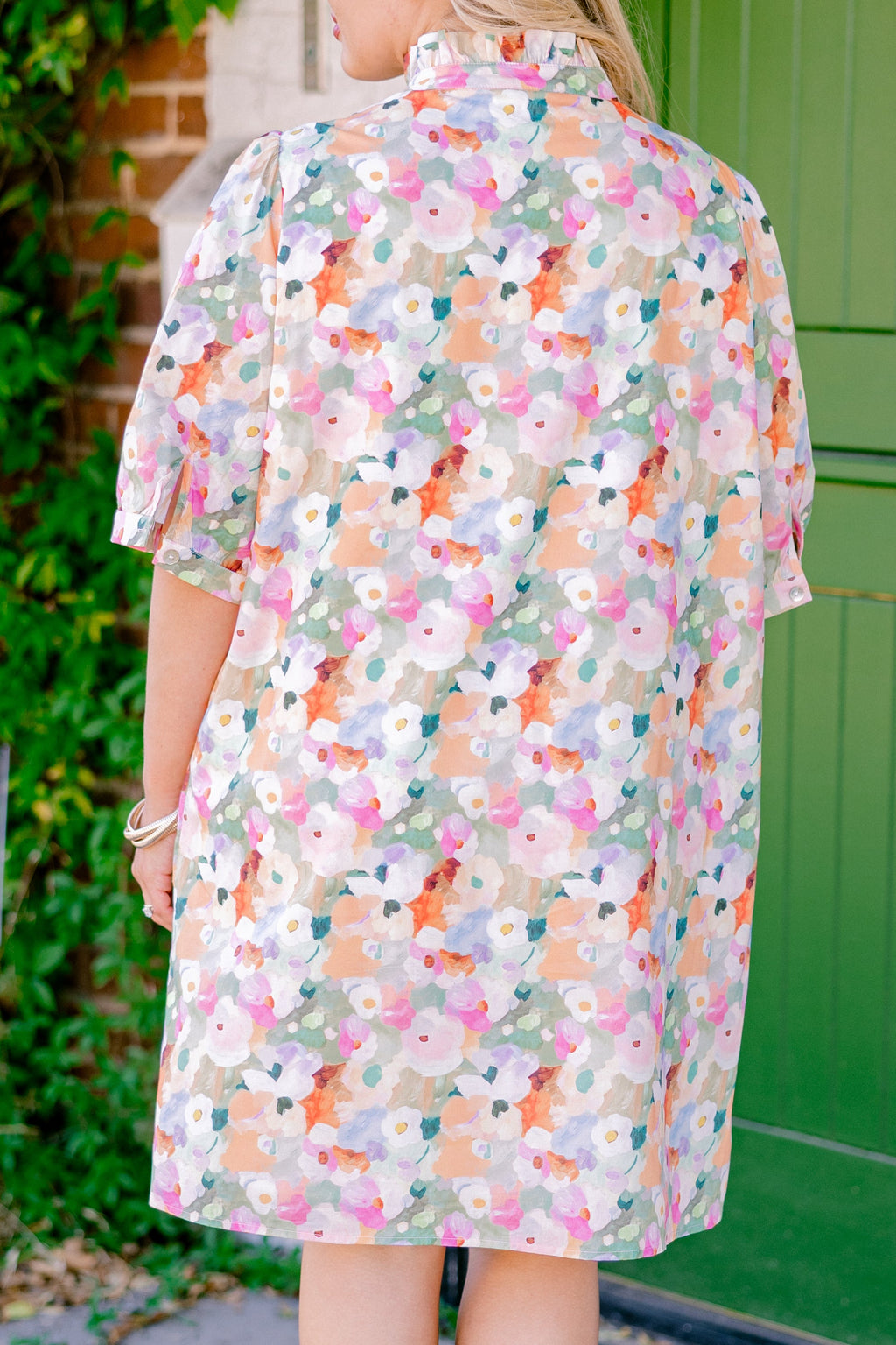 Flowery Language Dress, Pink Multi