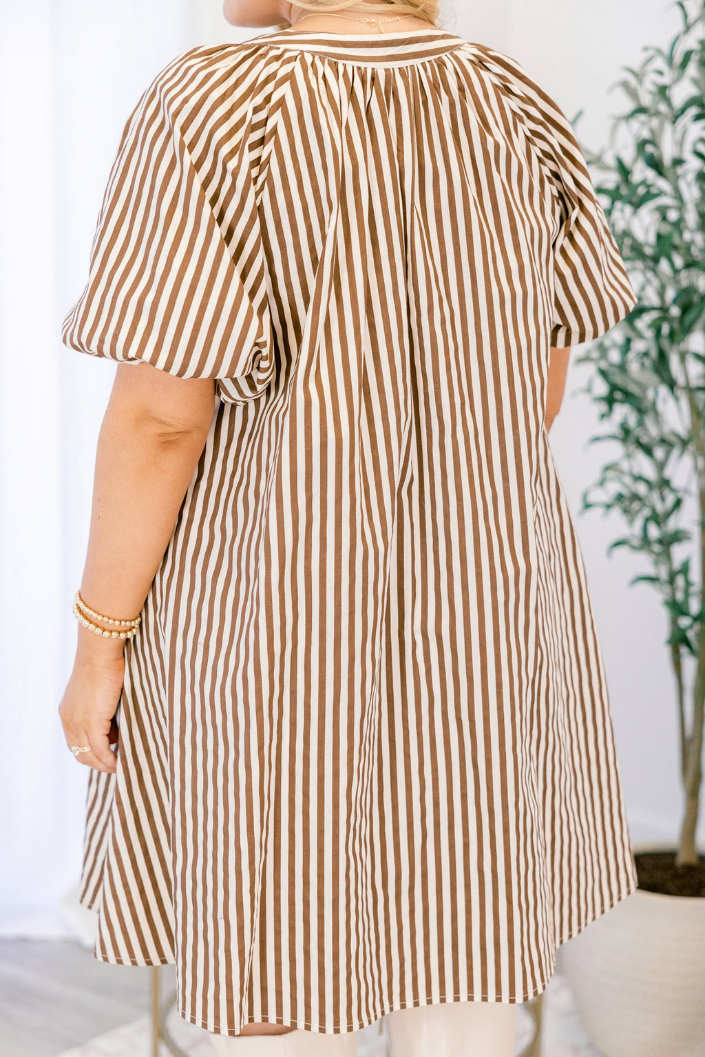 Flutter Away Dress, Brown