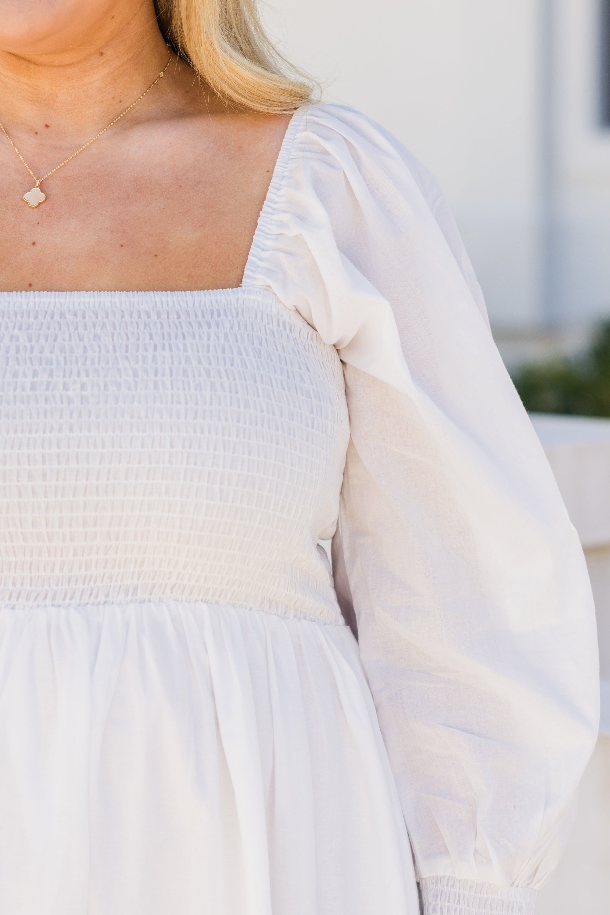 Fluttering Breeze Midi Dress, White