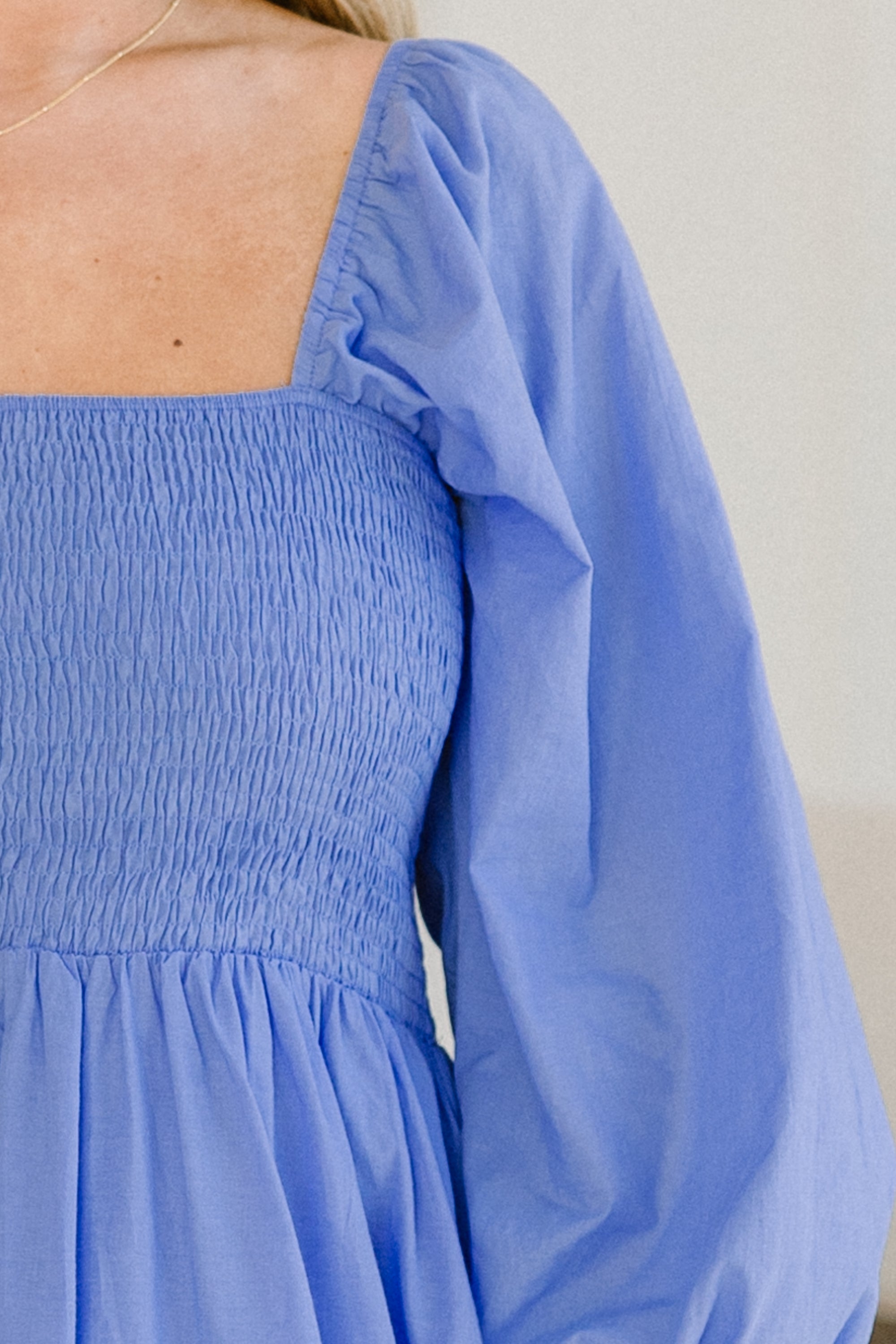 Fluttering Breeze Midi Dress, Blue