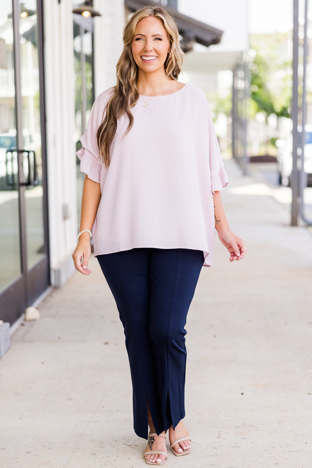 Follow The Love Top, Light Pink