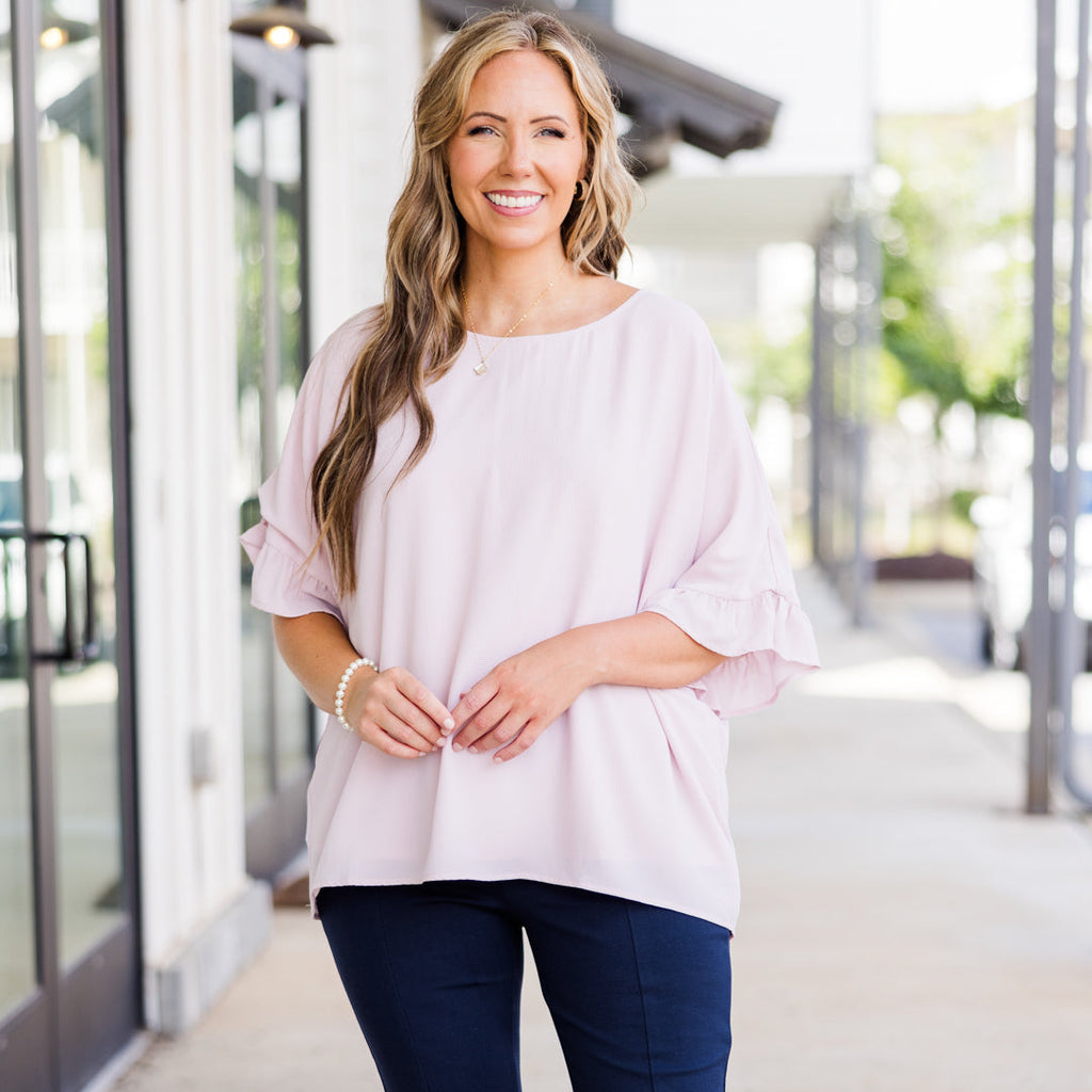 Follow The Love Top, Light Pink