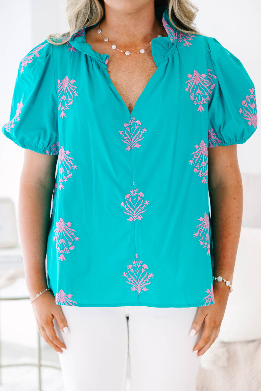 For All The Moments Top, Teal