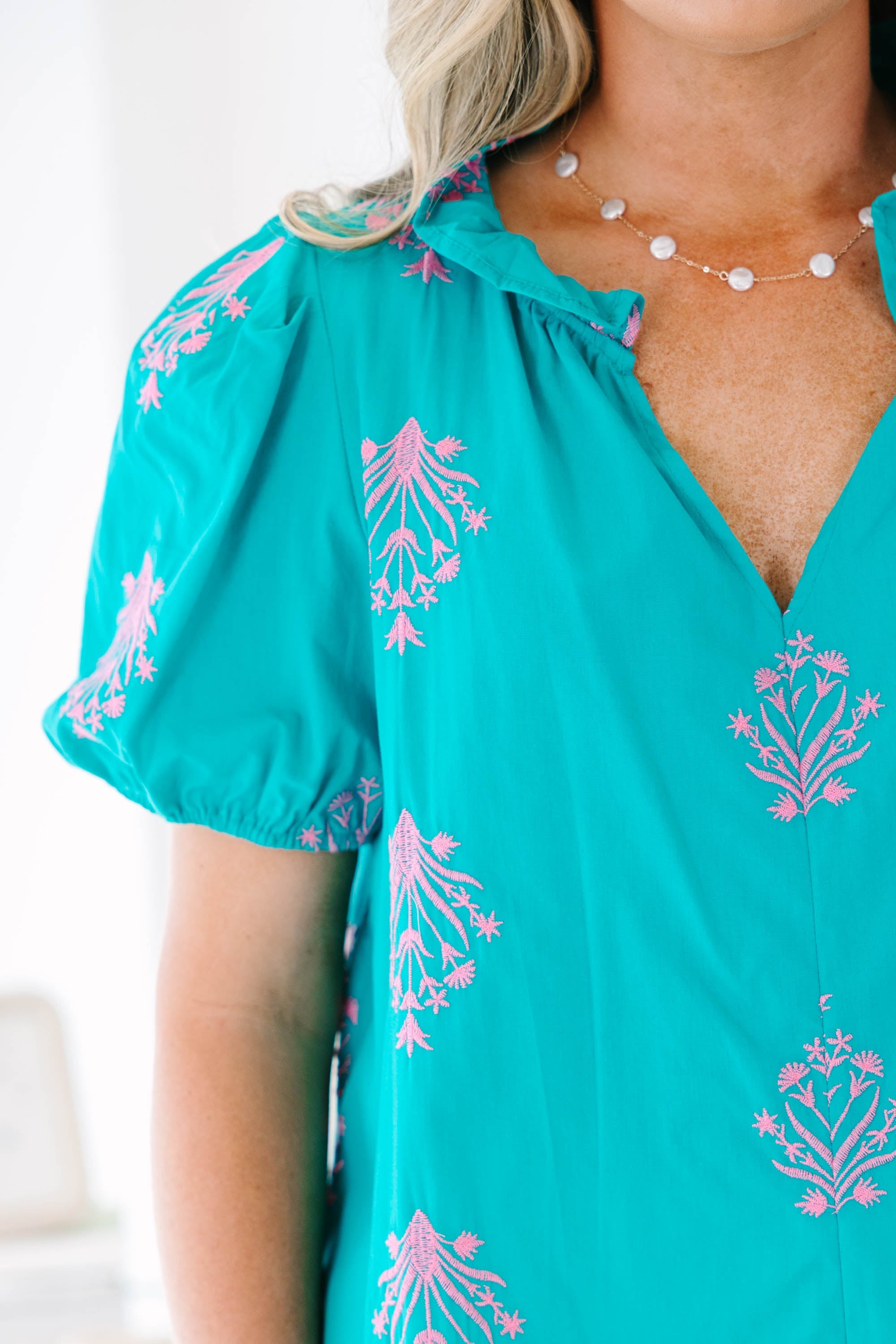 For All The Moments Top, Teal