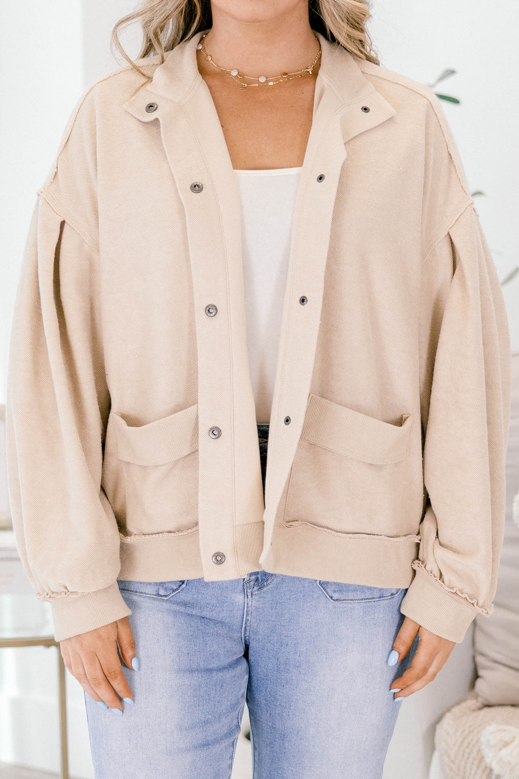 For Good Cardigan, Taupe