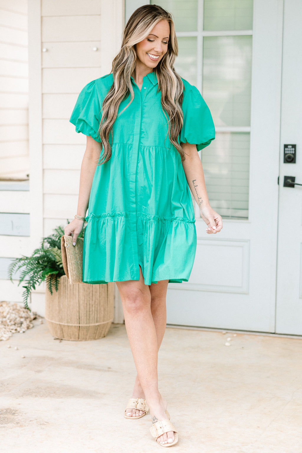 Forever Again Dress, Paris Green