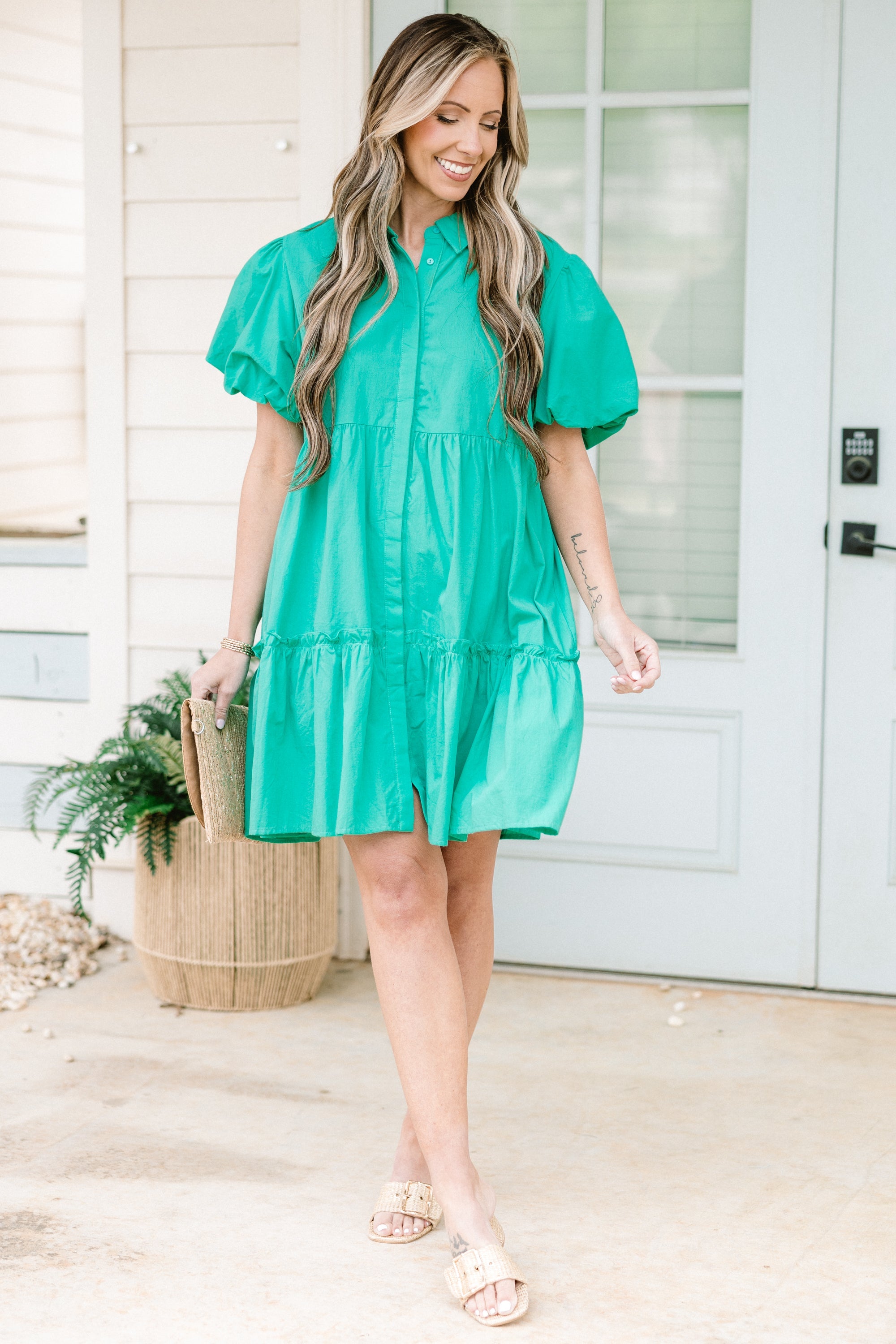 Forever Again Dress, Paris Green
