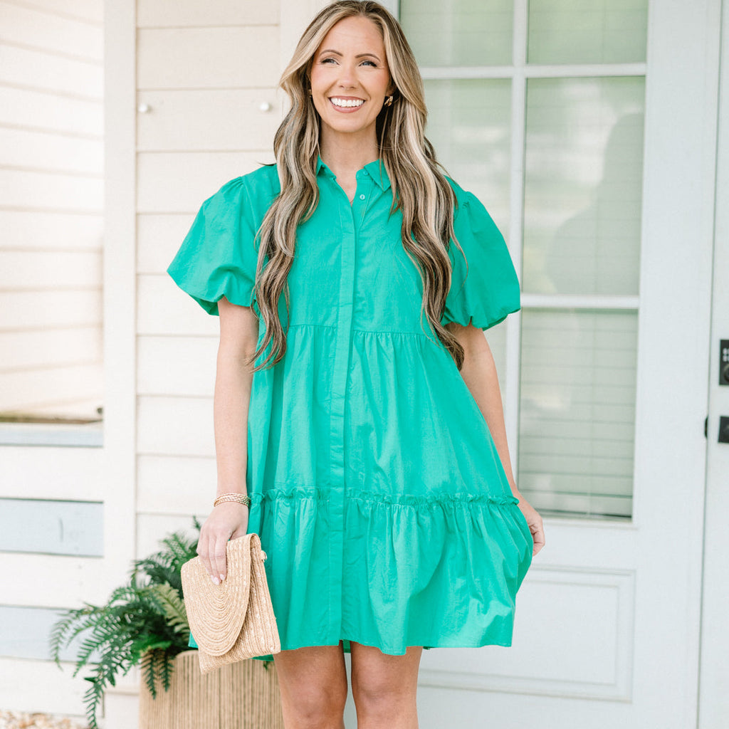 Forever Again Dress, Paris Green