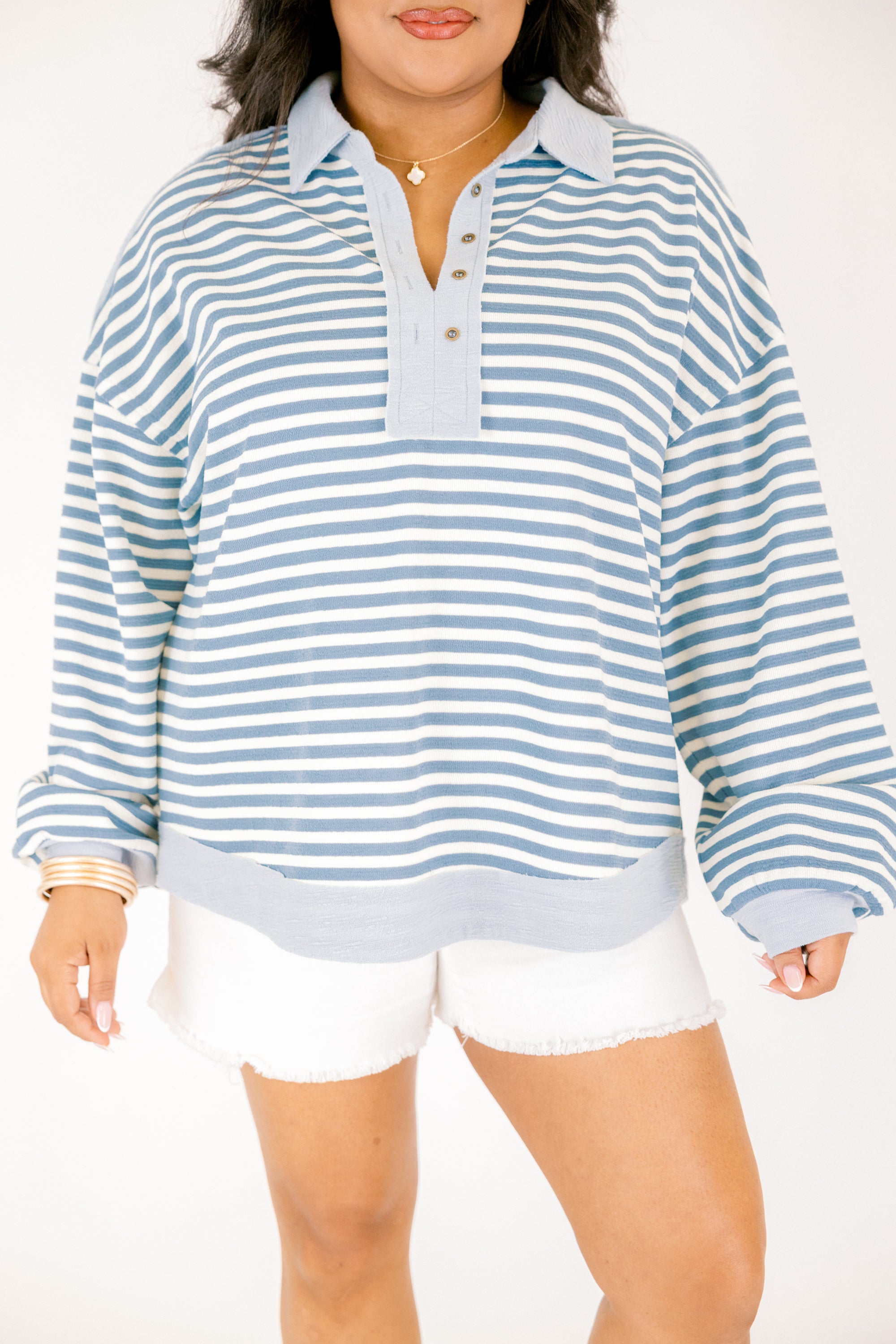 Forever Charming Pullover, Blue