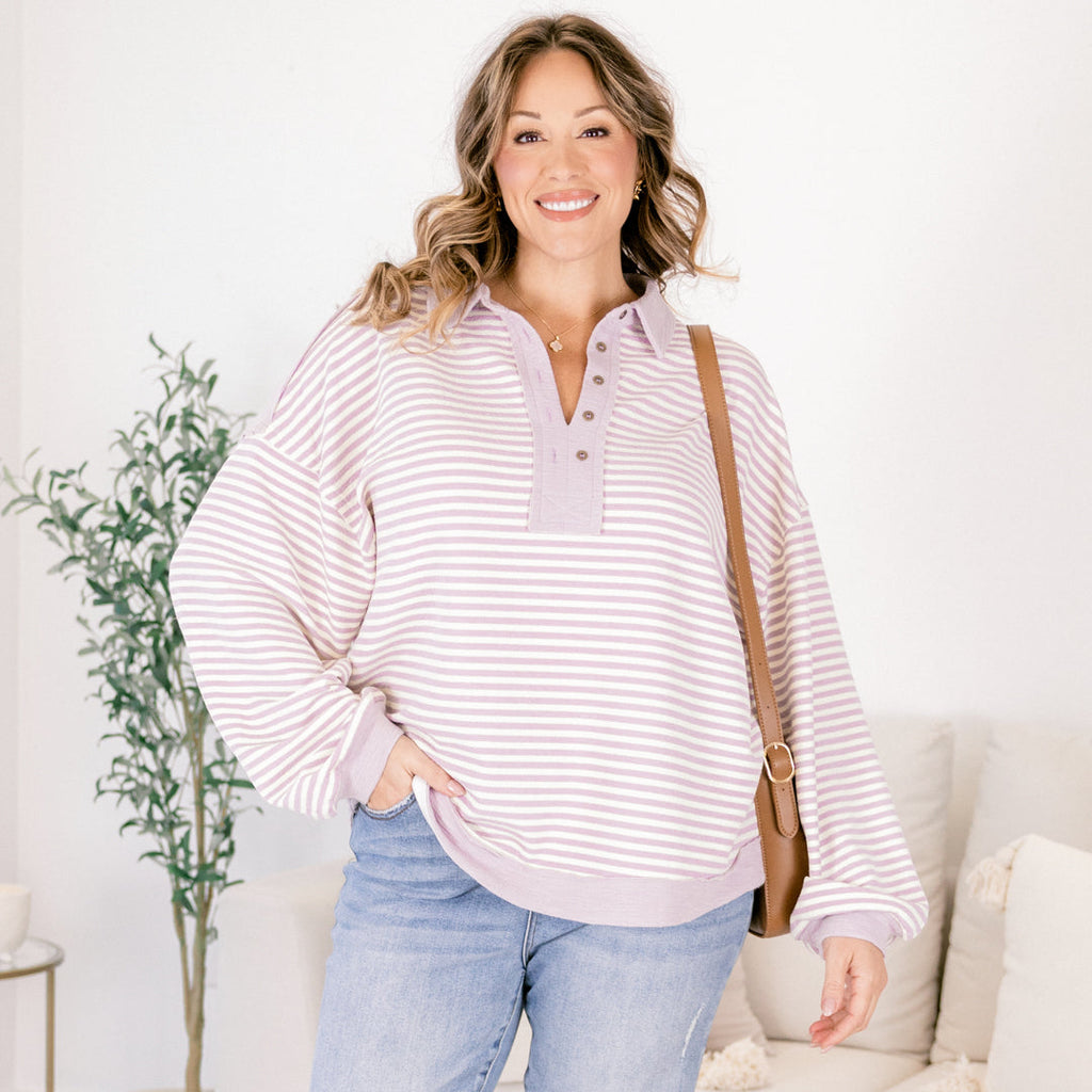 Forever Charming Pullover, Lavender