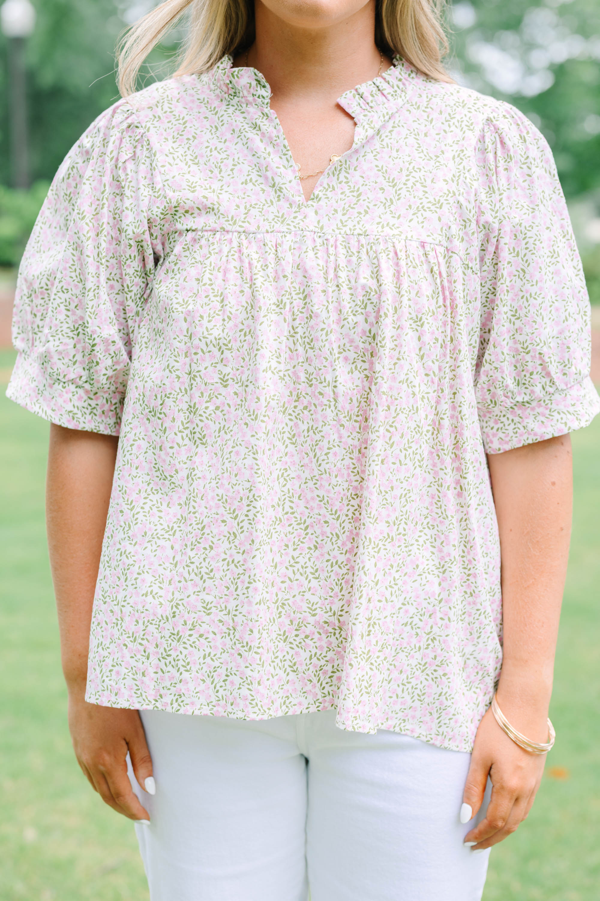 Forever Charming Top, Pink Mix