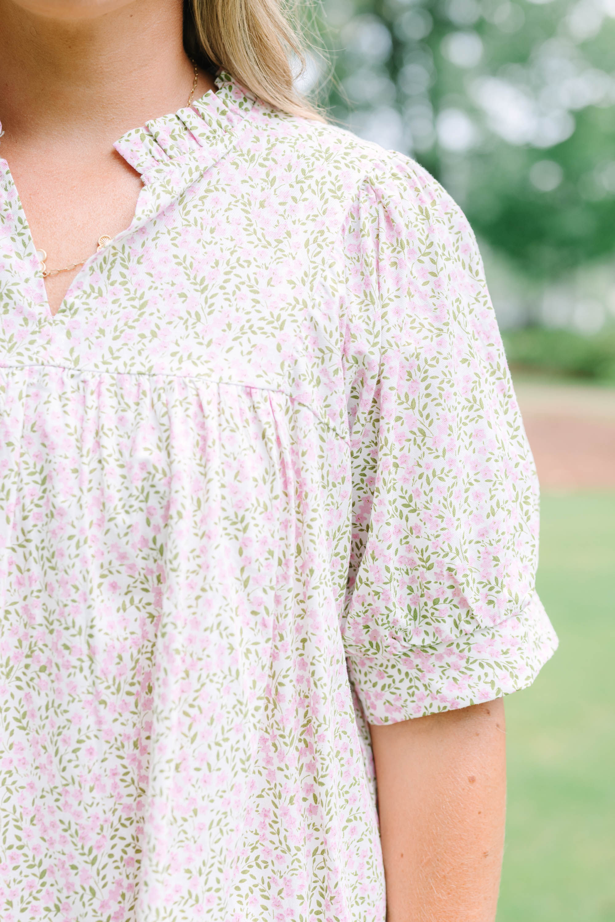 Forever Charming Top, Pink Mix