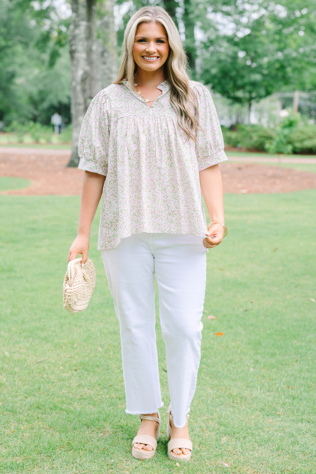 Forever Charming Top, Pink Mix