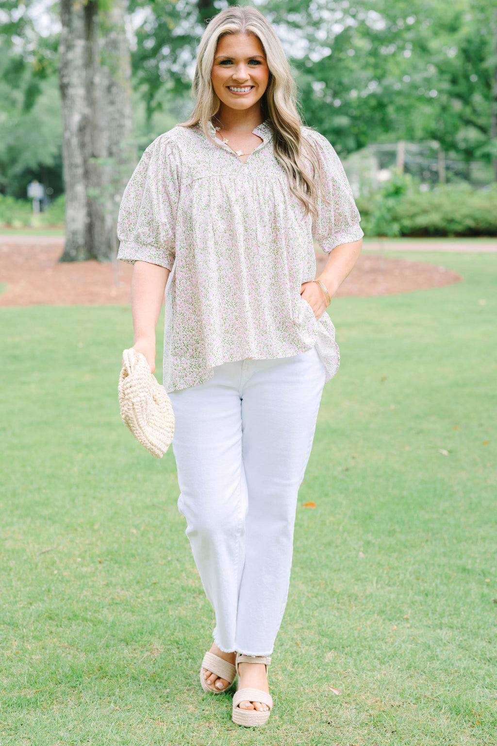 Forever Charming Top, Pink Mix