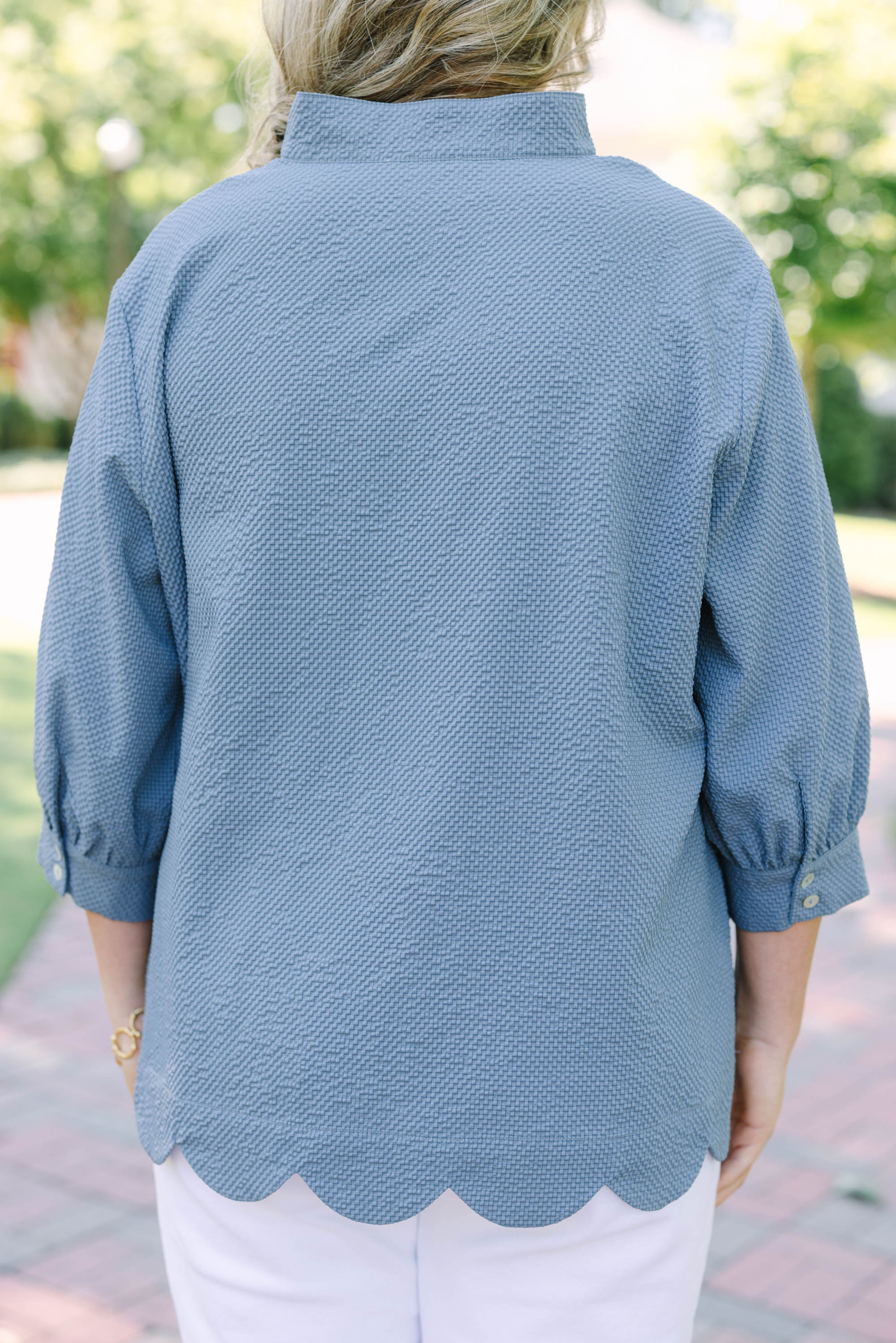 Forever In Mind Top, Steel Blue