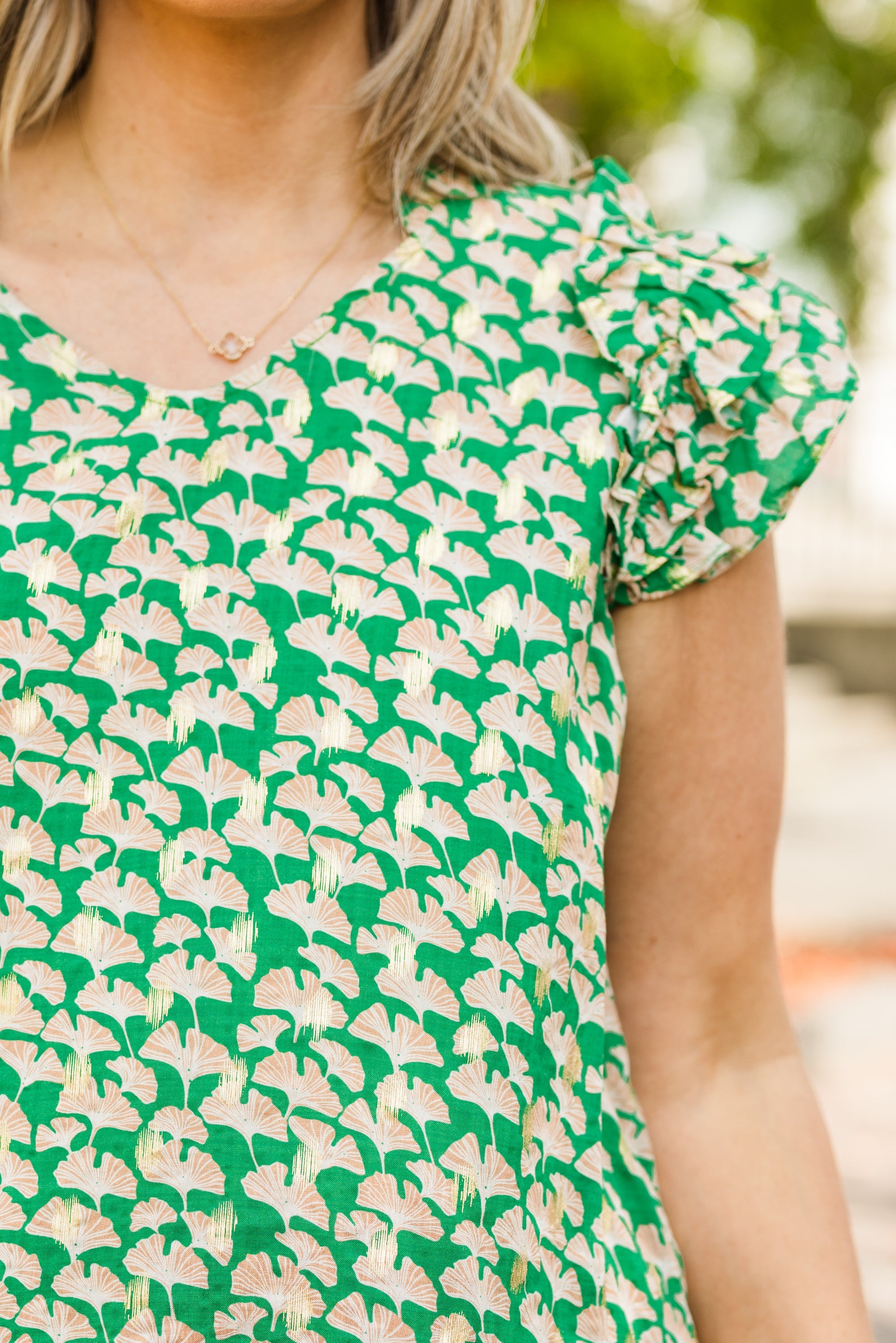 Found In Nature Top, Kelly Green