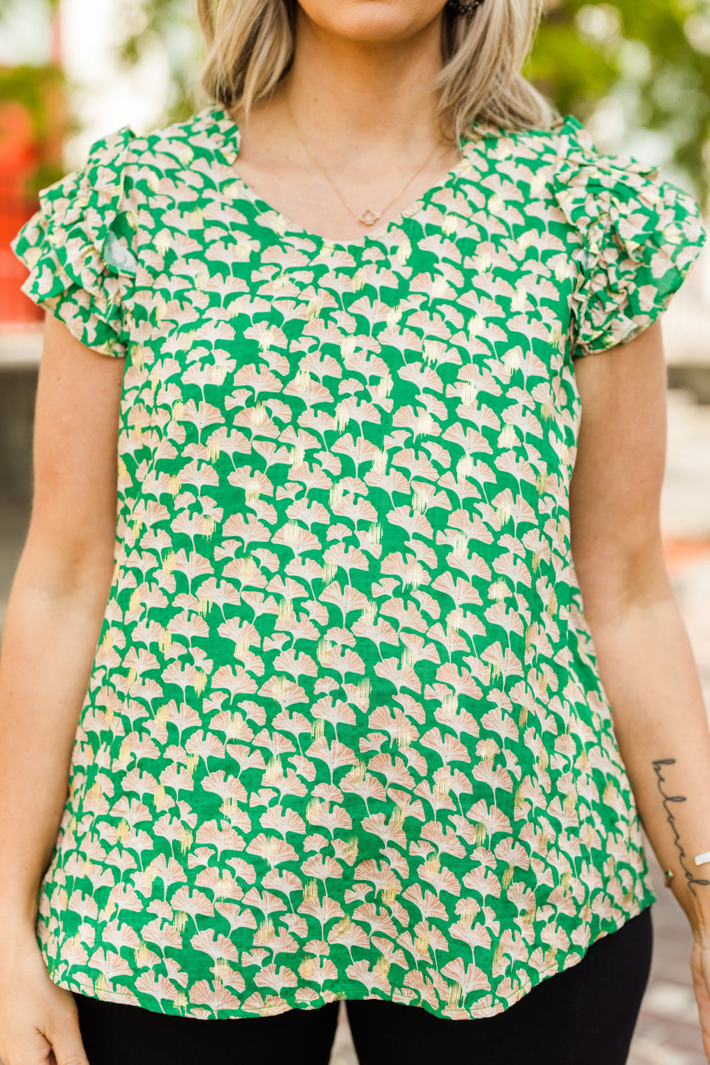 Found In Nature Top, Kelly Green