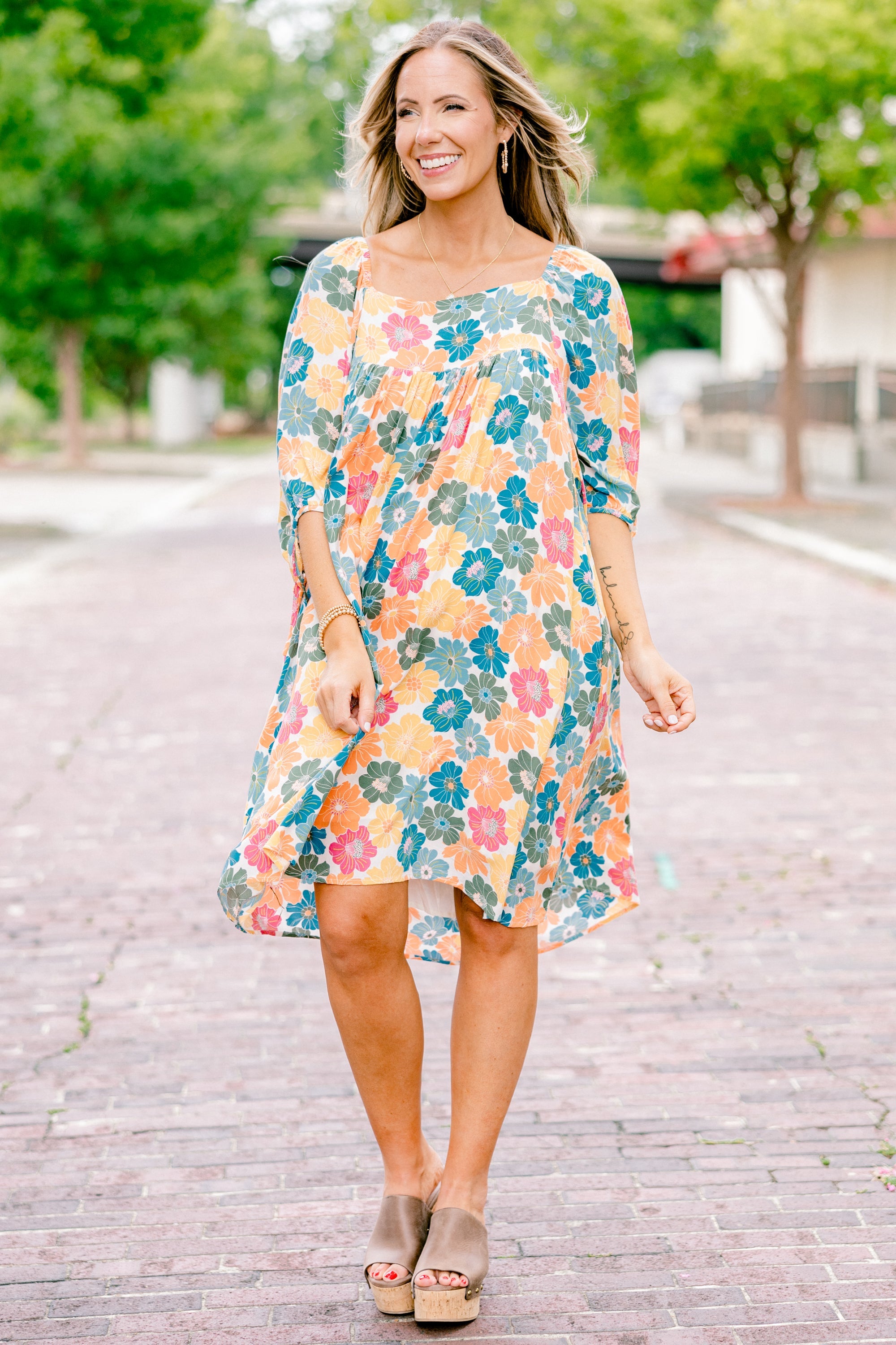 Found Reflections Dress, Pink