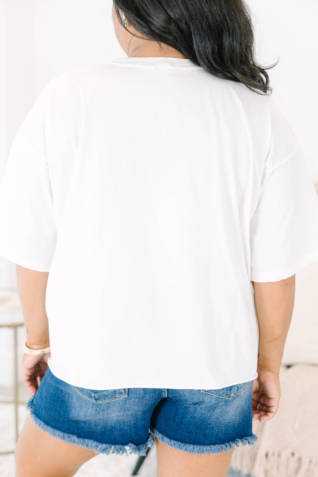 Fourth On The Coast Vintage Wash Tee, White