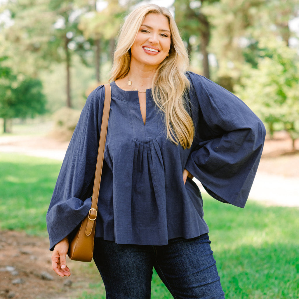 Free Like The Wind Top, Blue
