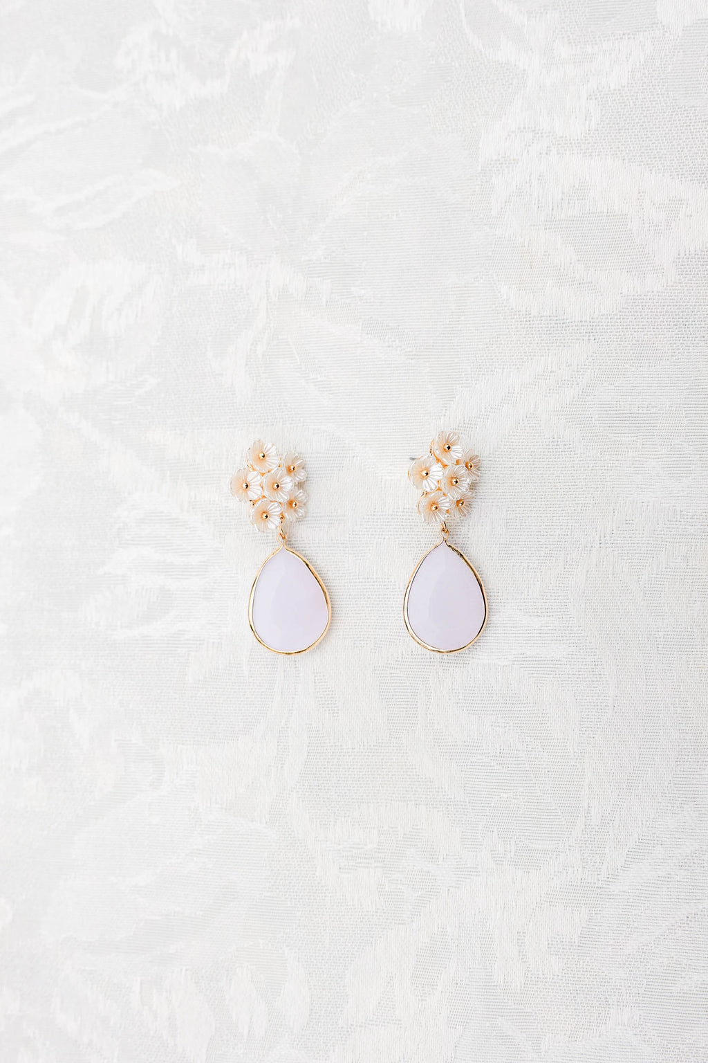 Fresh Picked Pearl Earrings, Gold-Pearl