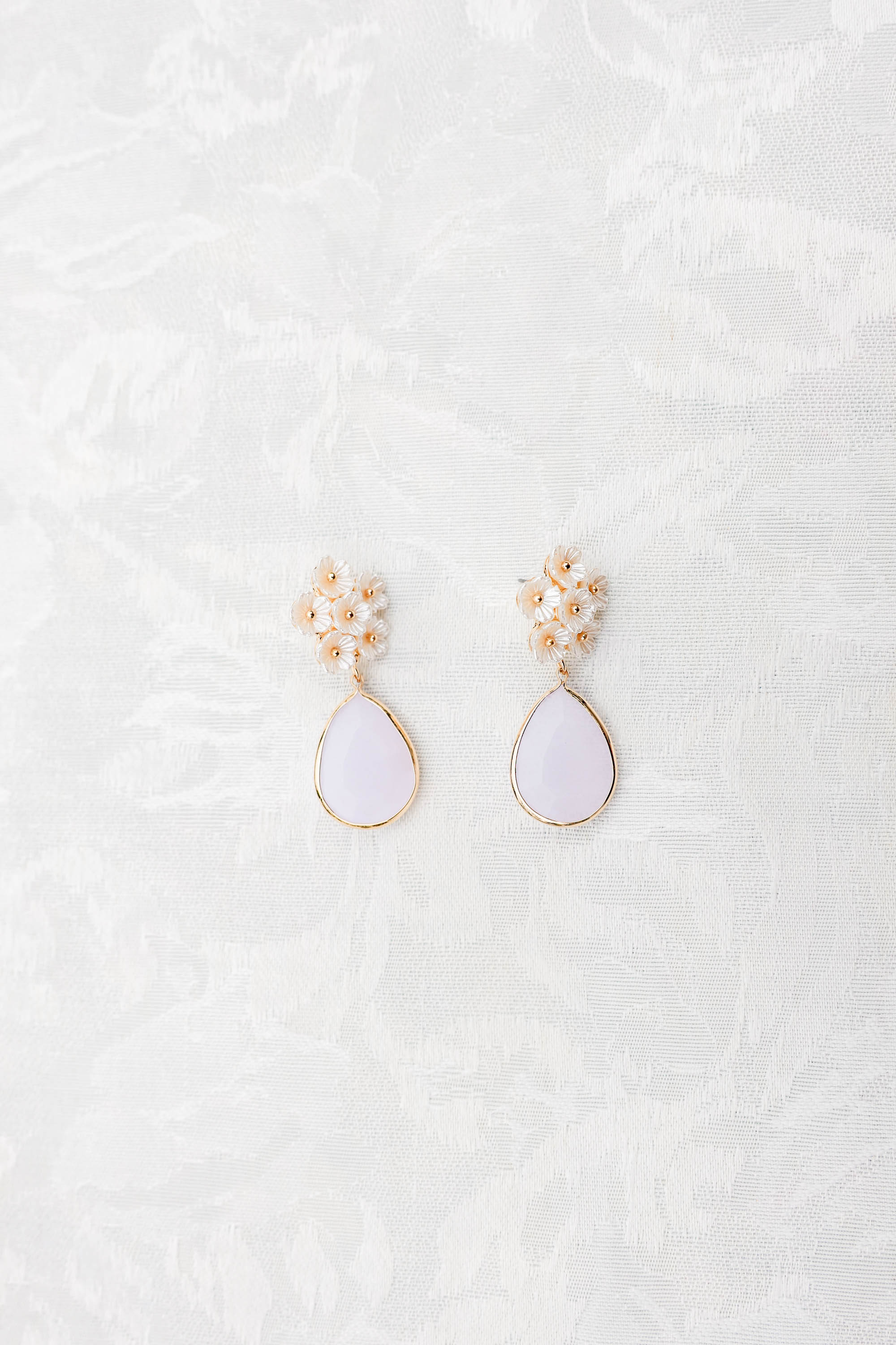 Fresh Picked Pearl Earrings, Gold-Pearl