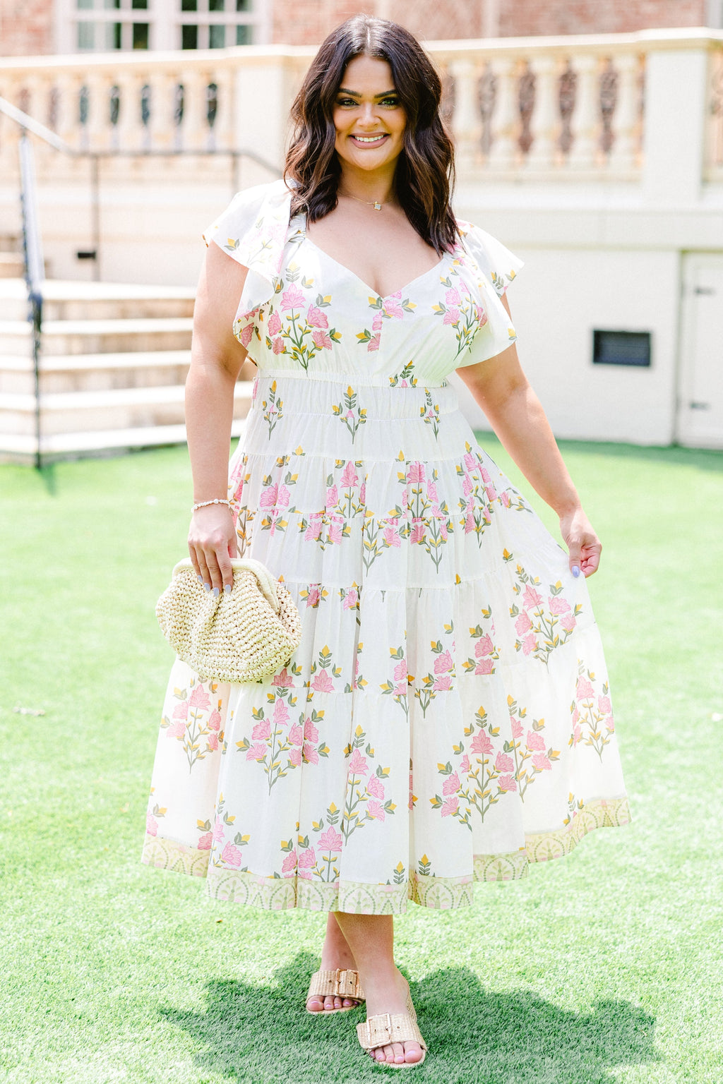 Frolicking In The Countryside Dress, Cream
