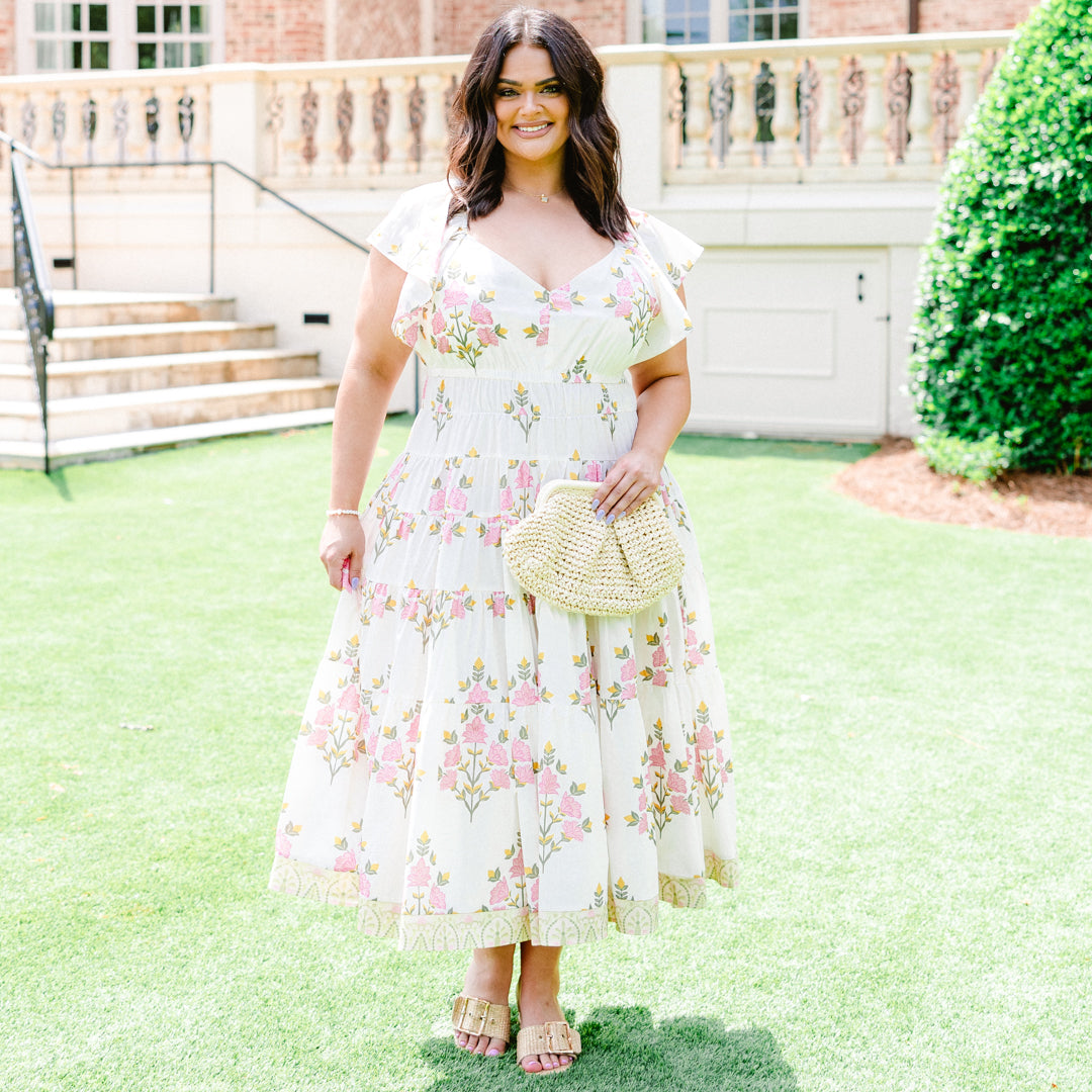 Frolicking In The Countryside Dress, Cream