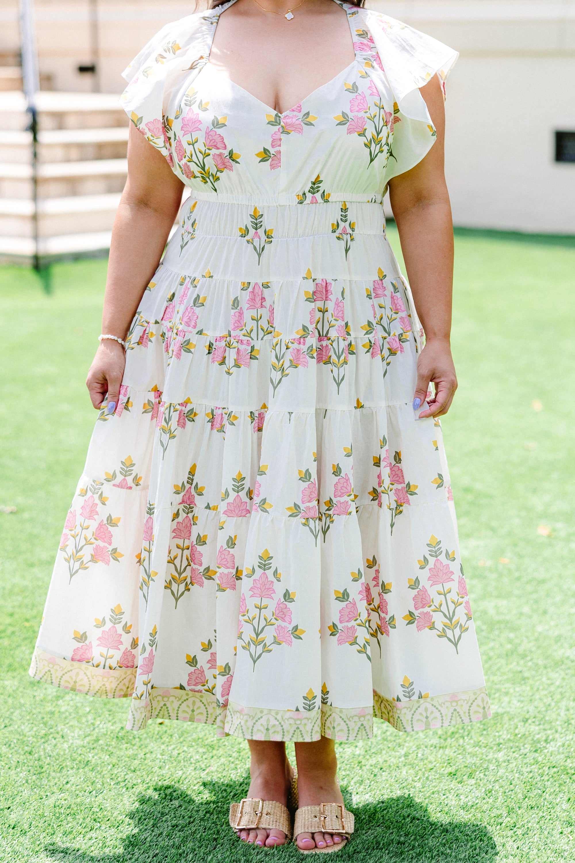 Frolicking In The Countryside Dress, Cream