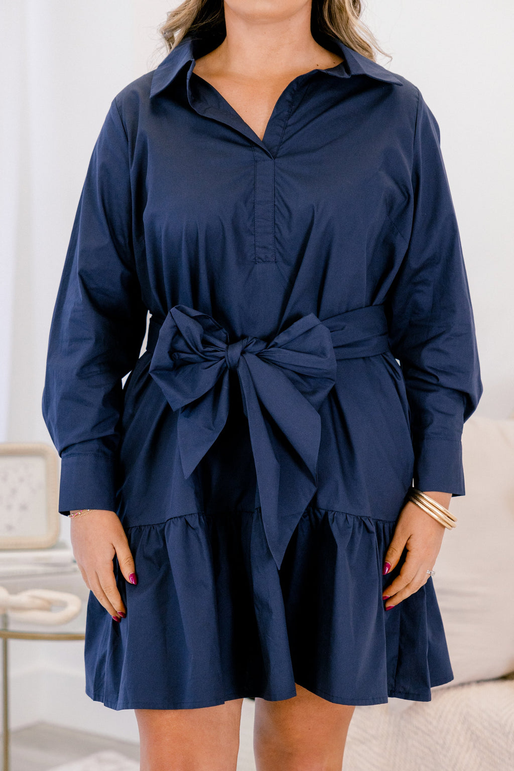 From Here On Dress, Navy
