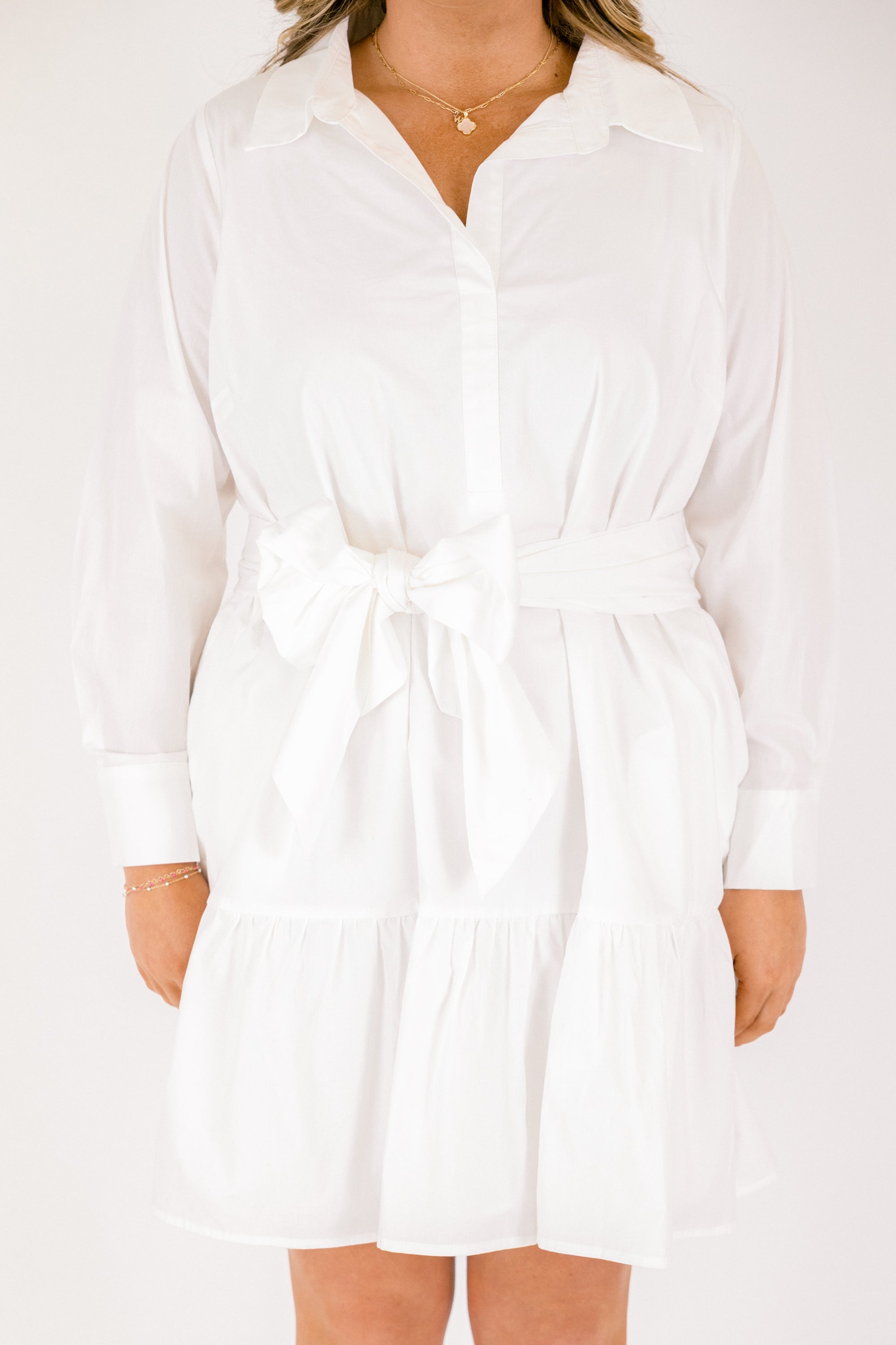 From Here On Dress, White