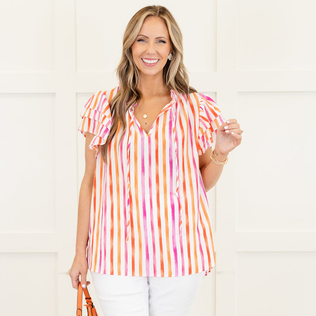 Fun At The Fair Top, Magenta-Orange