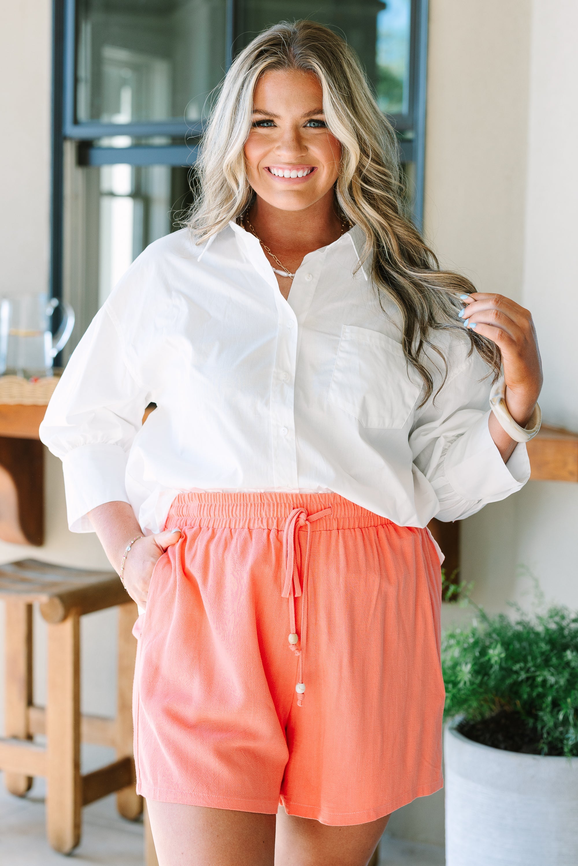 Fun In The Sun Shorts, Coral