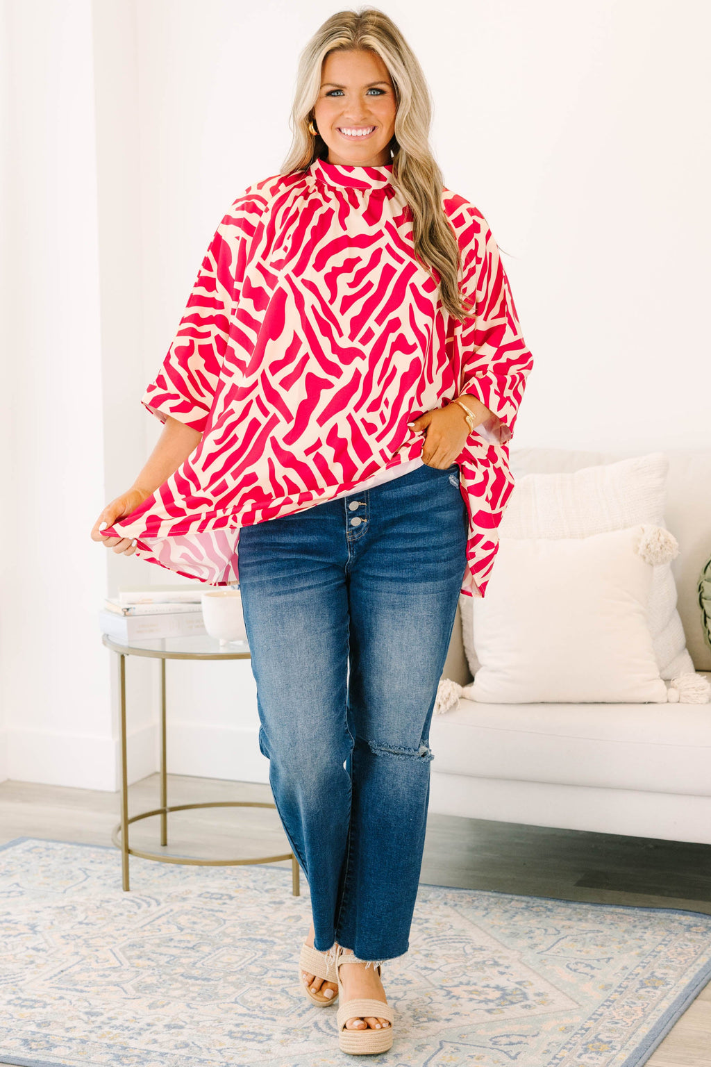 Gallery Glamour Top, Pink