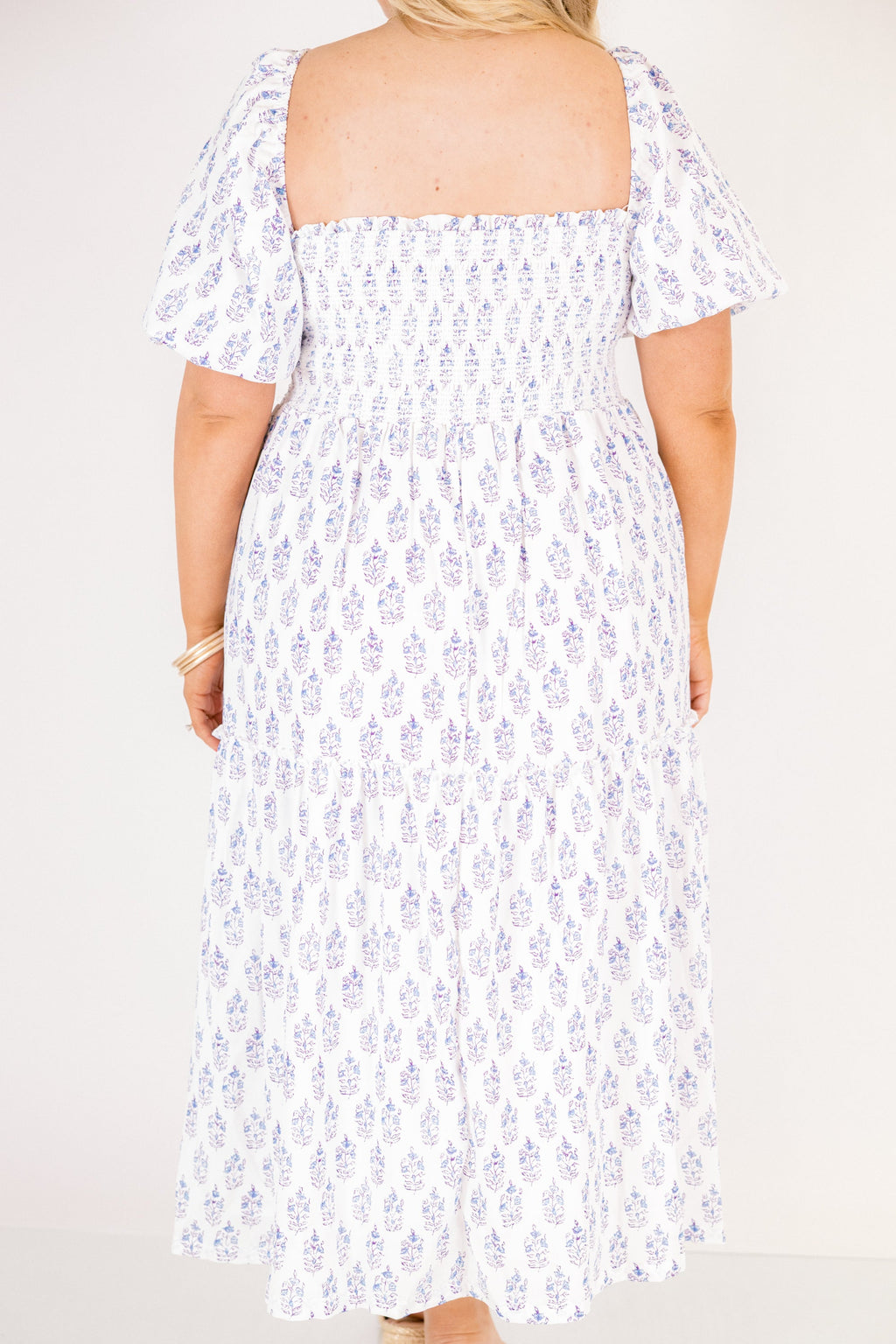 Garden Afternoon Dress, Cream Lilac