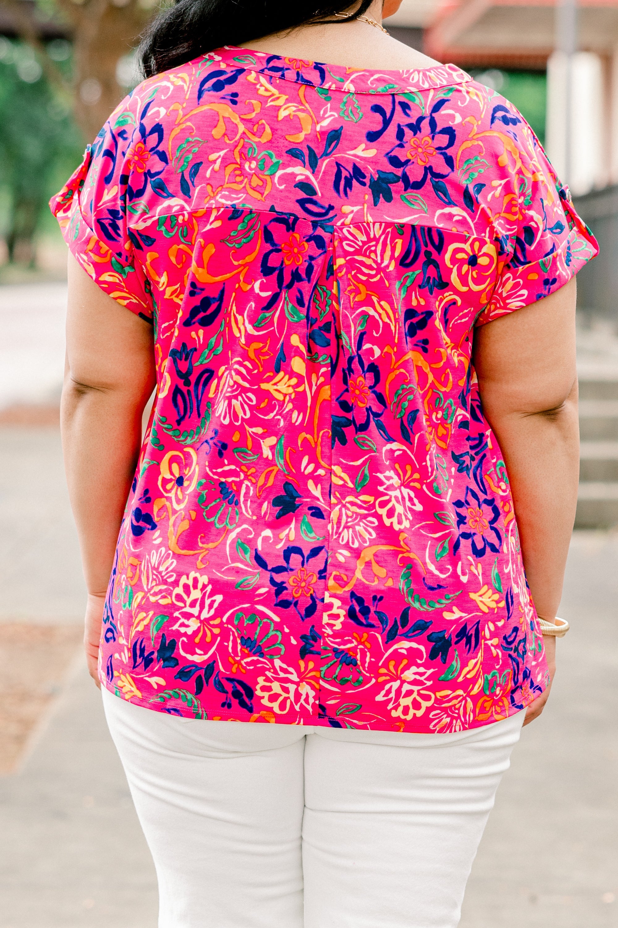 Garden Of Peace Top, Pink
