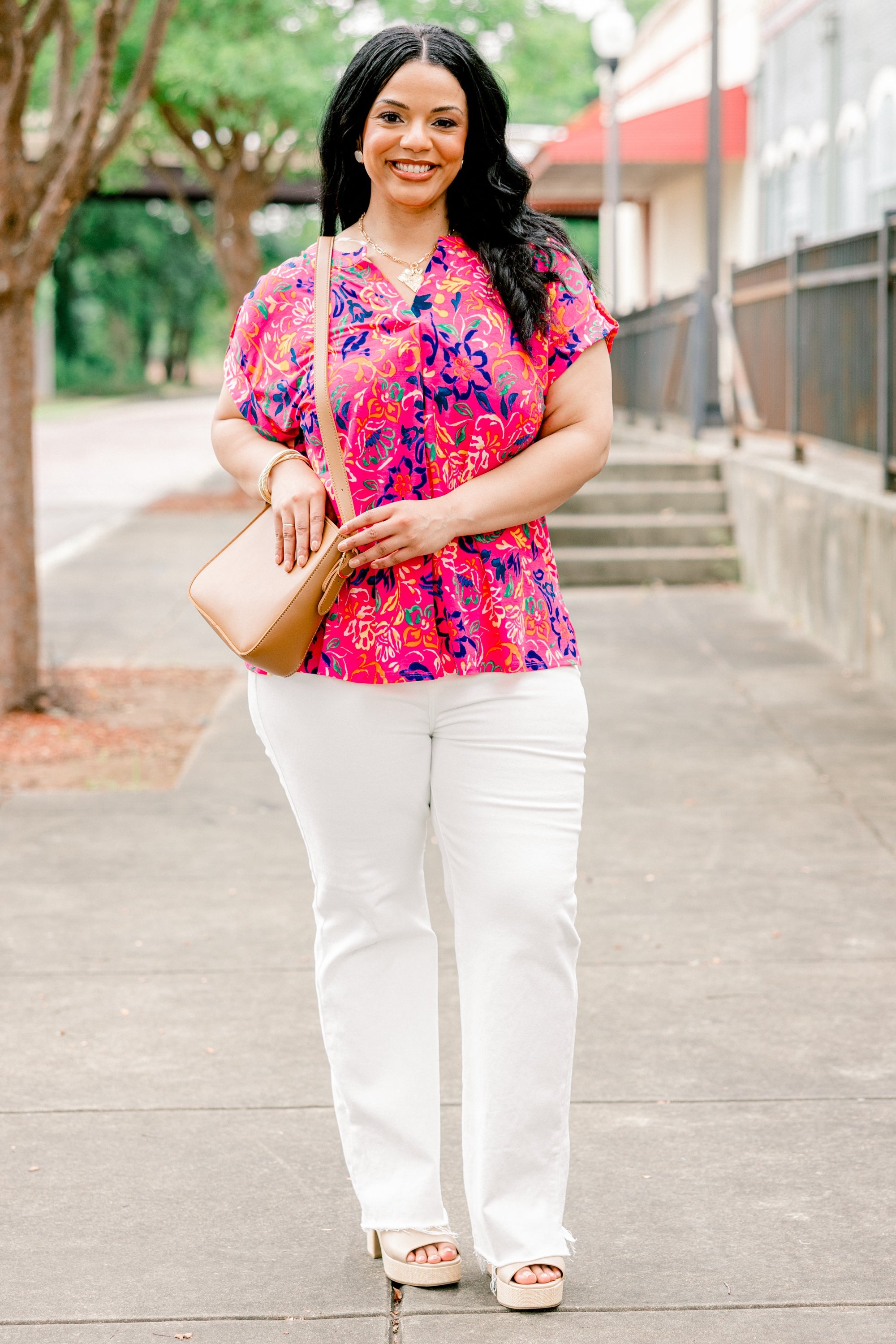 Garden Of Peace Top, Pink