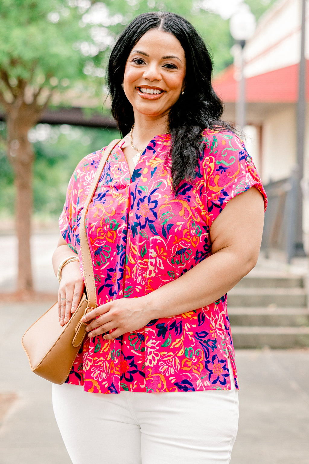 Garden Of Peace Top, Pink