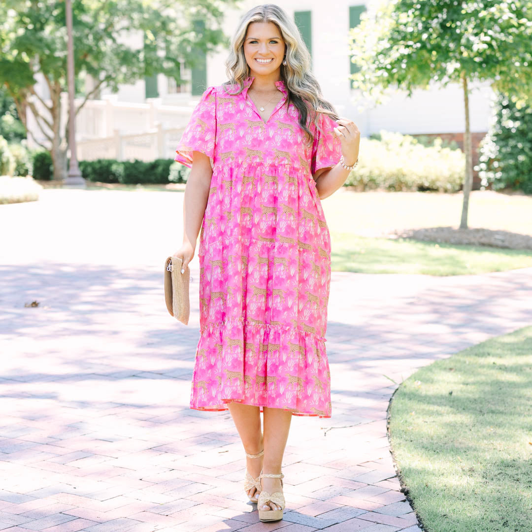 Get It Girl Dress, Fuchsia