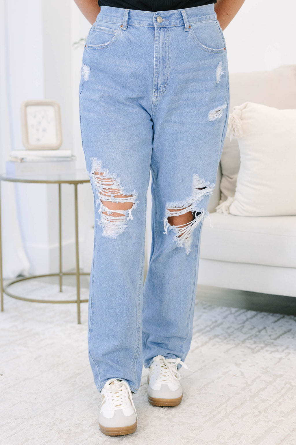 Get My Story Straight Jeans, Light Wash