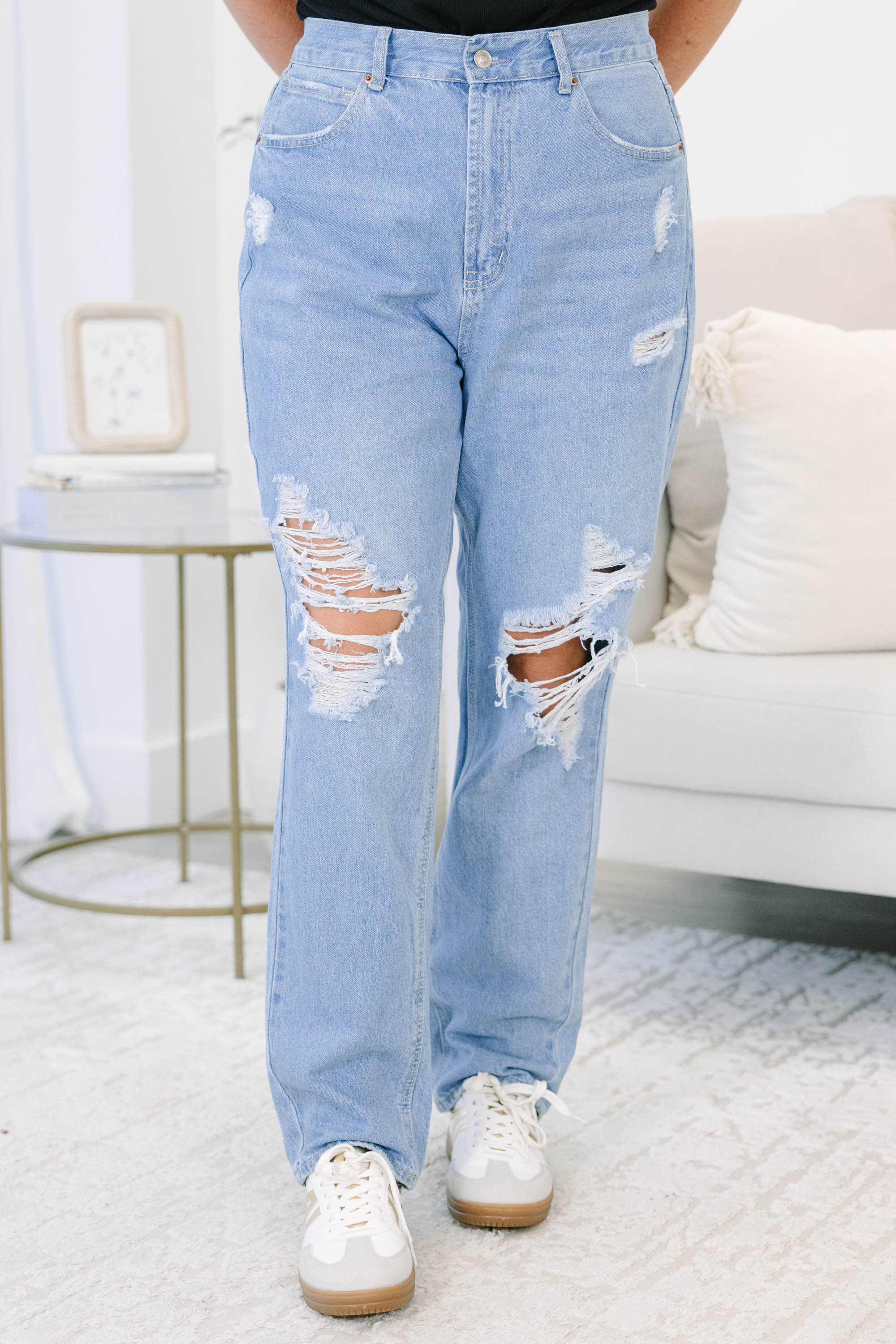 Get My Story Straight Jeans, Light Wash