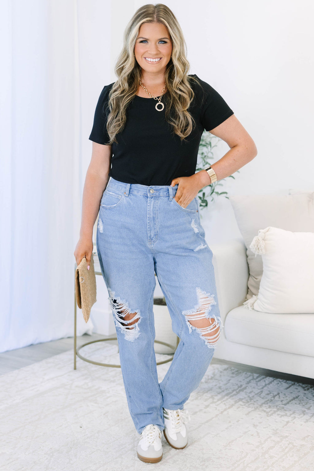 Get My Story Straight Jeans, Light Wash